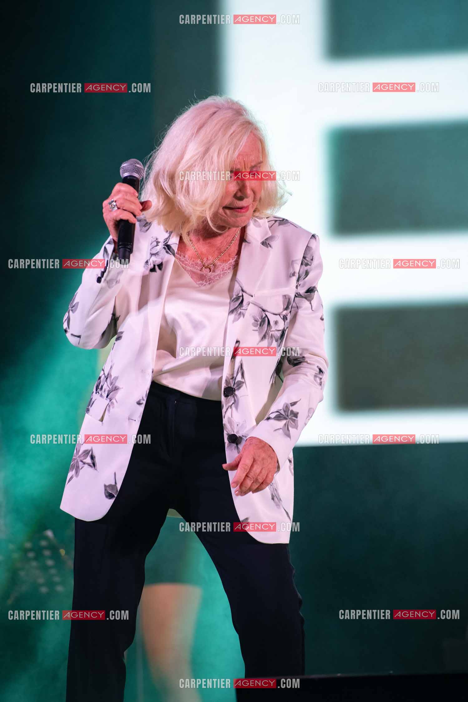 La chanteuse Michèle Torr en concert au plan d'Orgon le 19 août 2023. ( Exclusif )