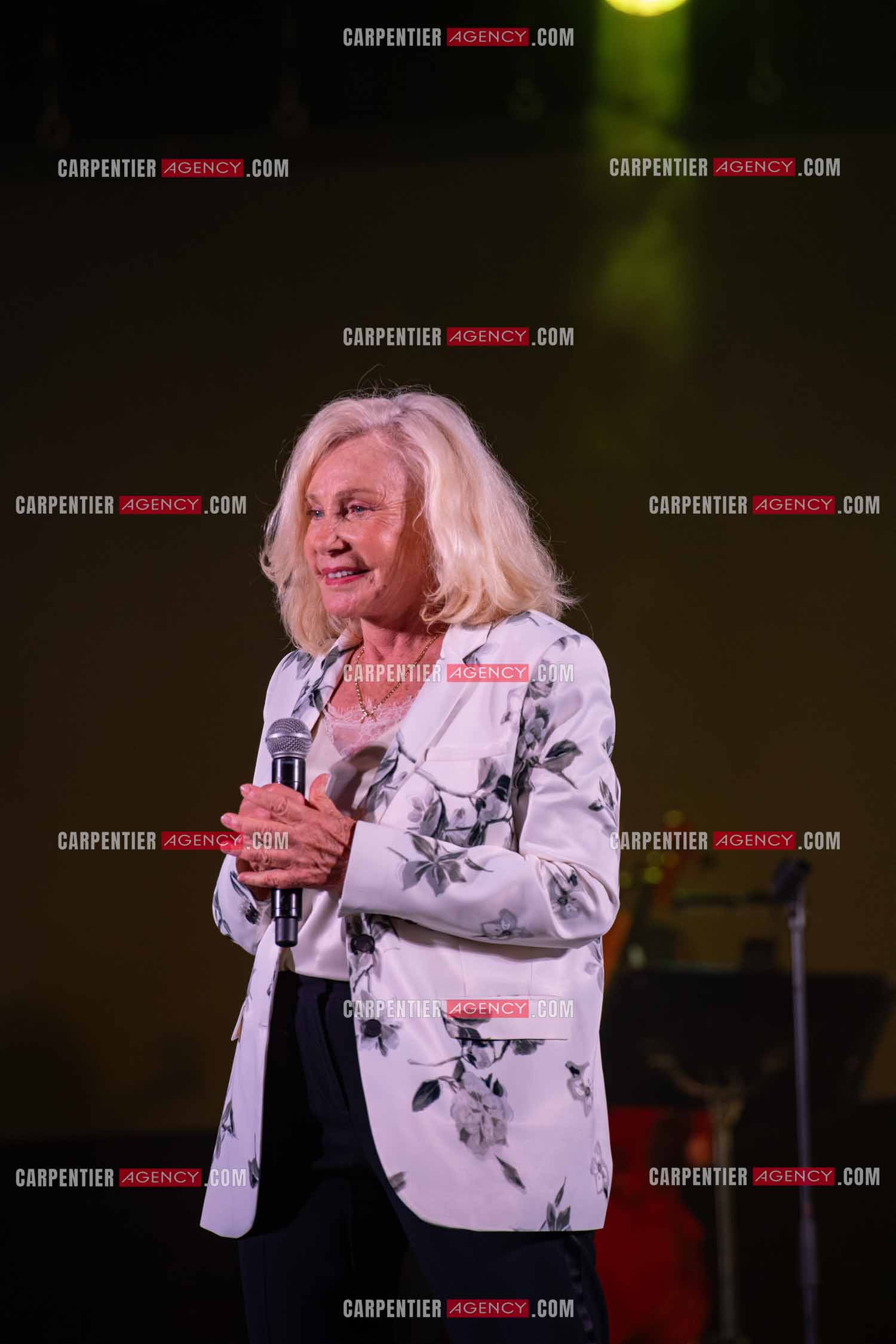 La chanteuse Michèle Torr en concert au plan d'Orgon le 19 août 2023. ( Exclusif )