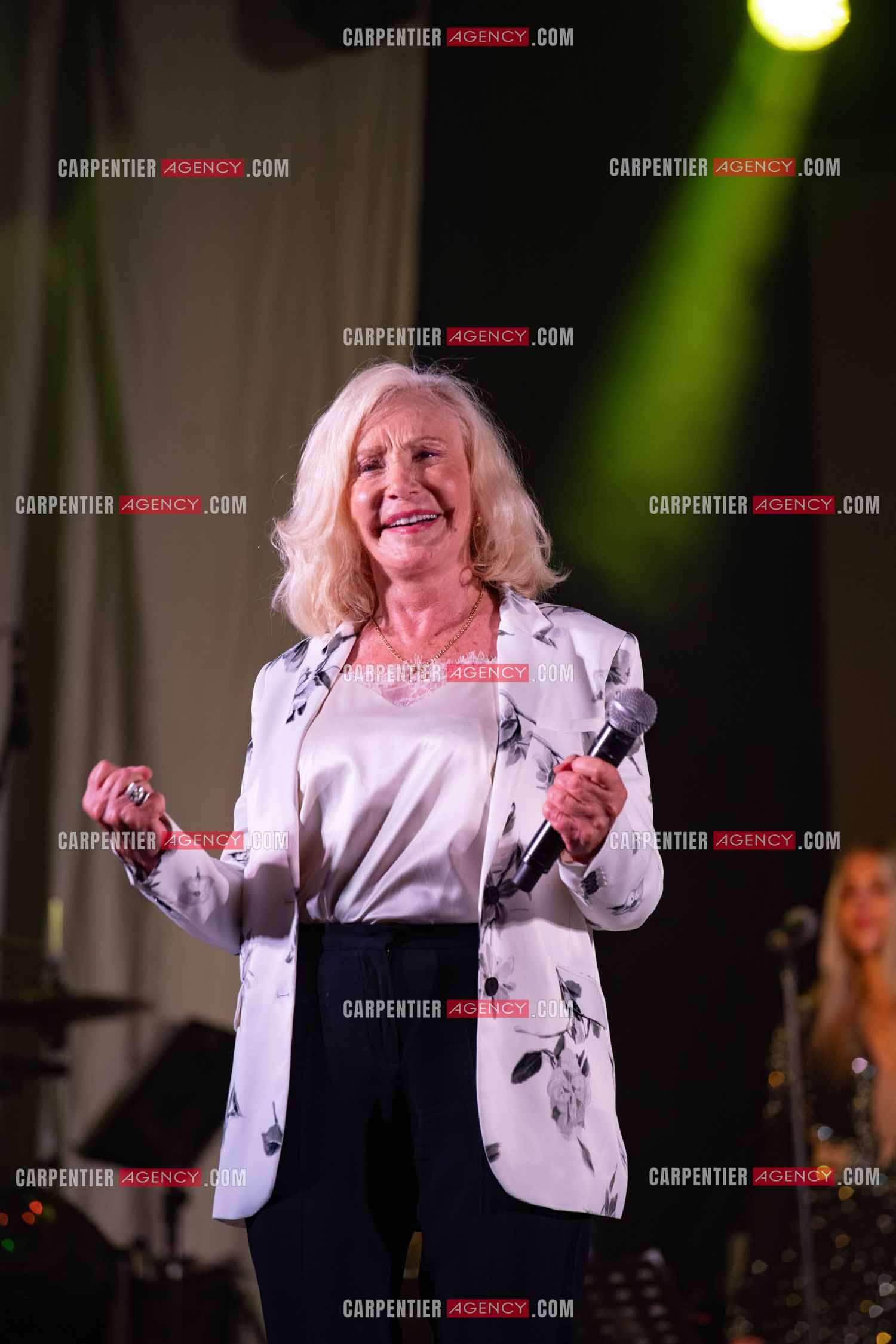 La chanteuse Michèle Torr en concert au plan d'Orgon le 19 août 2023. ( Exclusif )