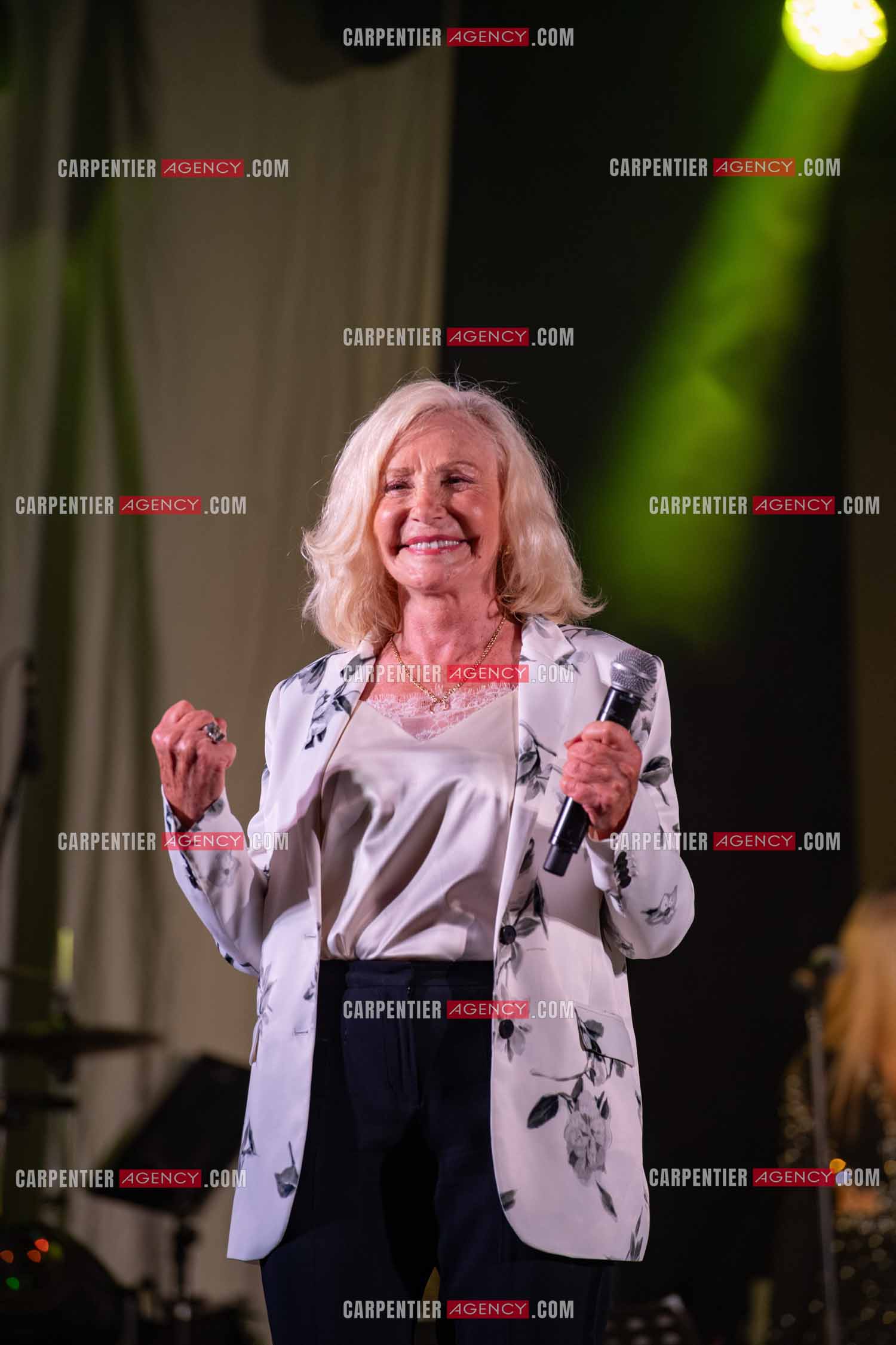 La chanteuse Michèle Torr en concert au plan d'Orgon le 19 août 2023. ( Exclusif )