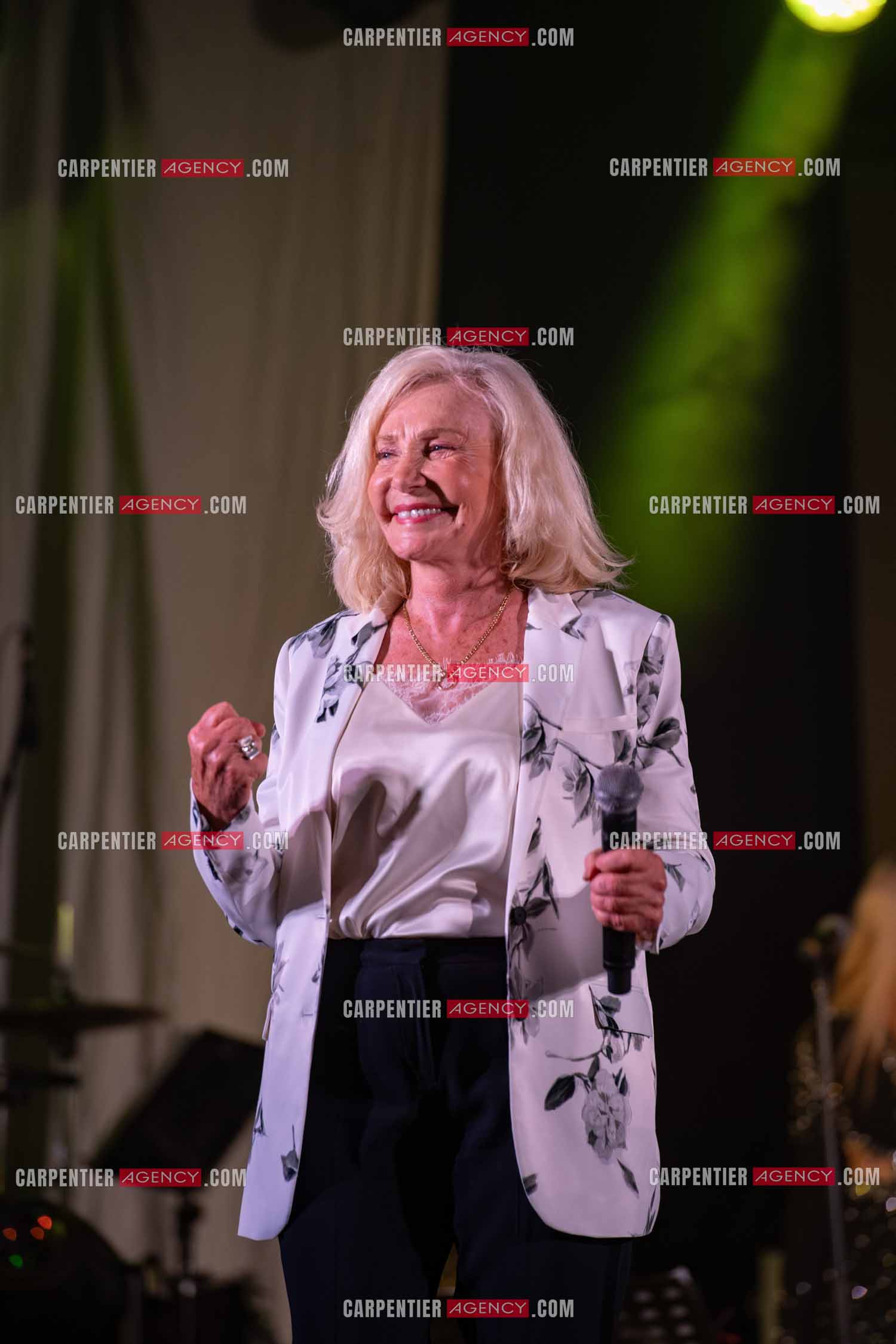 La chanteuse Michèle Torr en concert au plan d'Orgon le 19 août 2023. ( Exclusif )