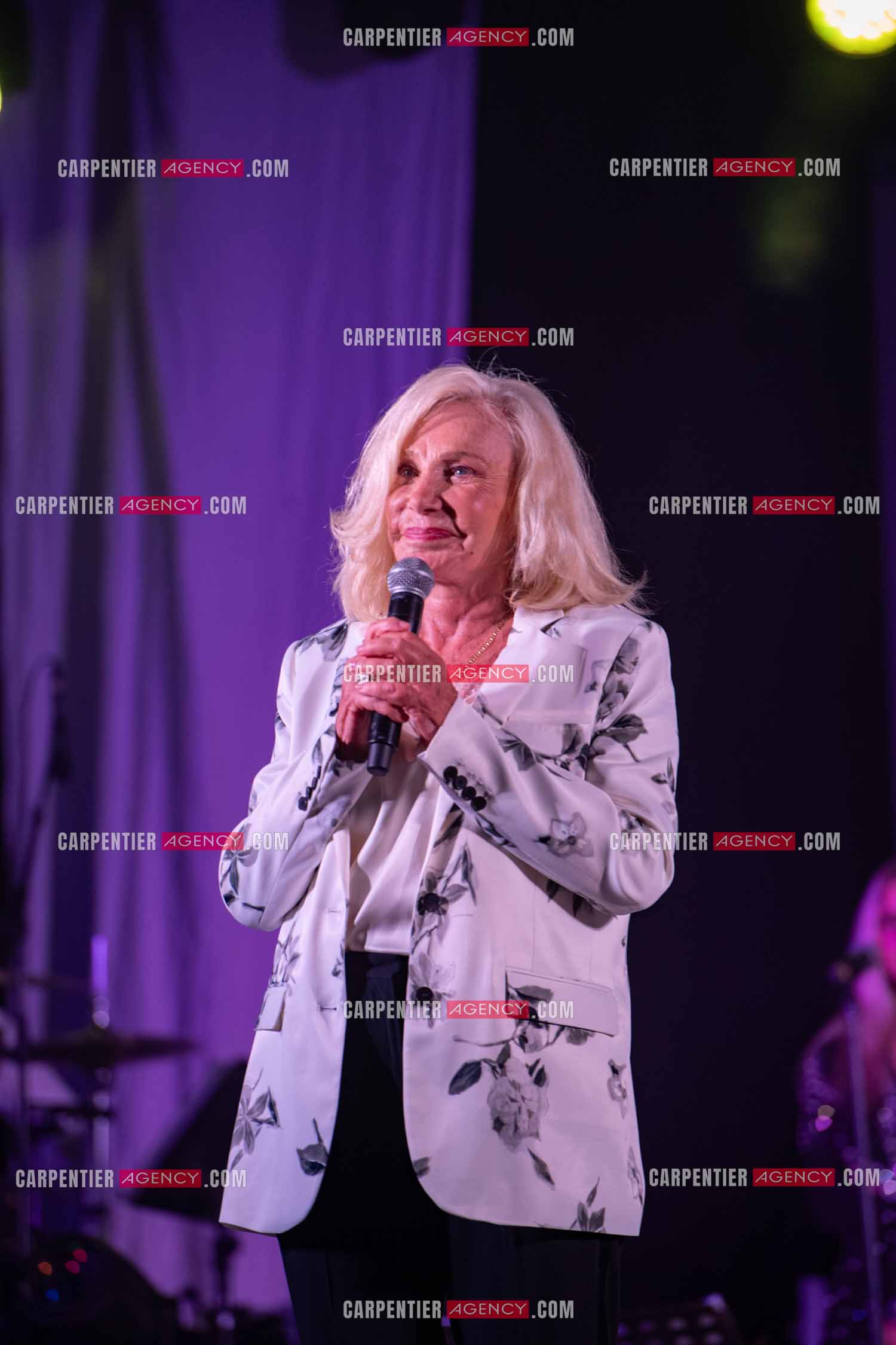 La chanteuse Michèle Torr en concert au plan d'Orgon le 19 août 2023. ( Exclusif )