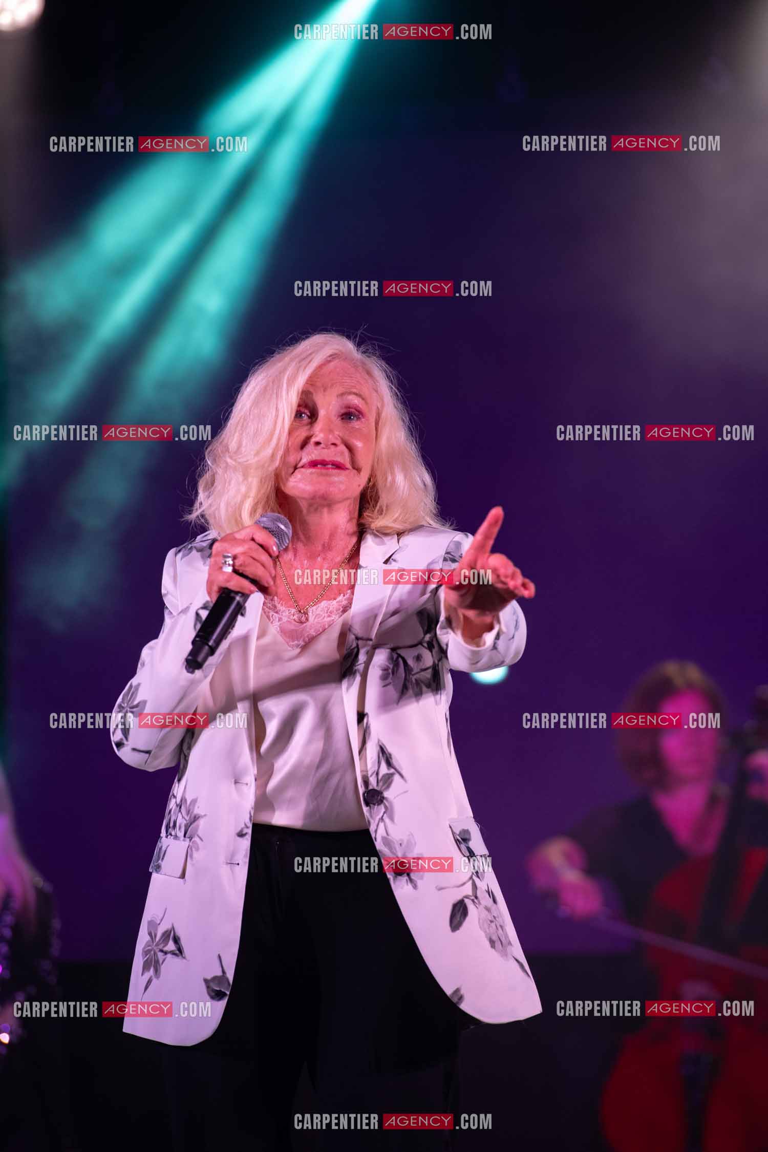 La chanteuse Michèle Torr en concert au plan d'Orgon le 19 août 2023. ( Exclusif )