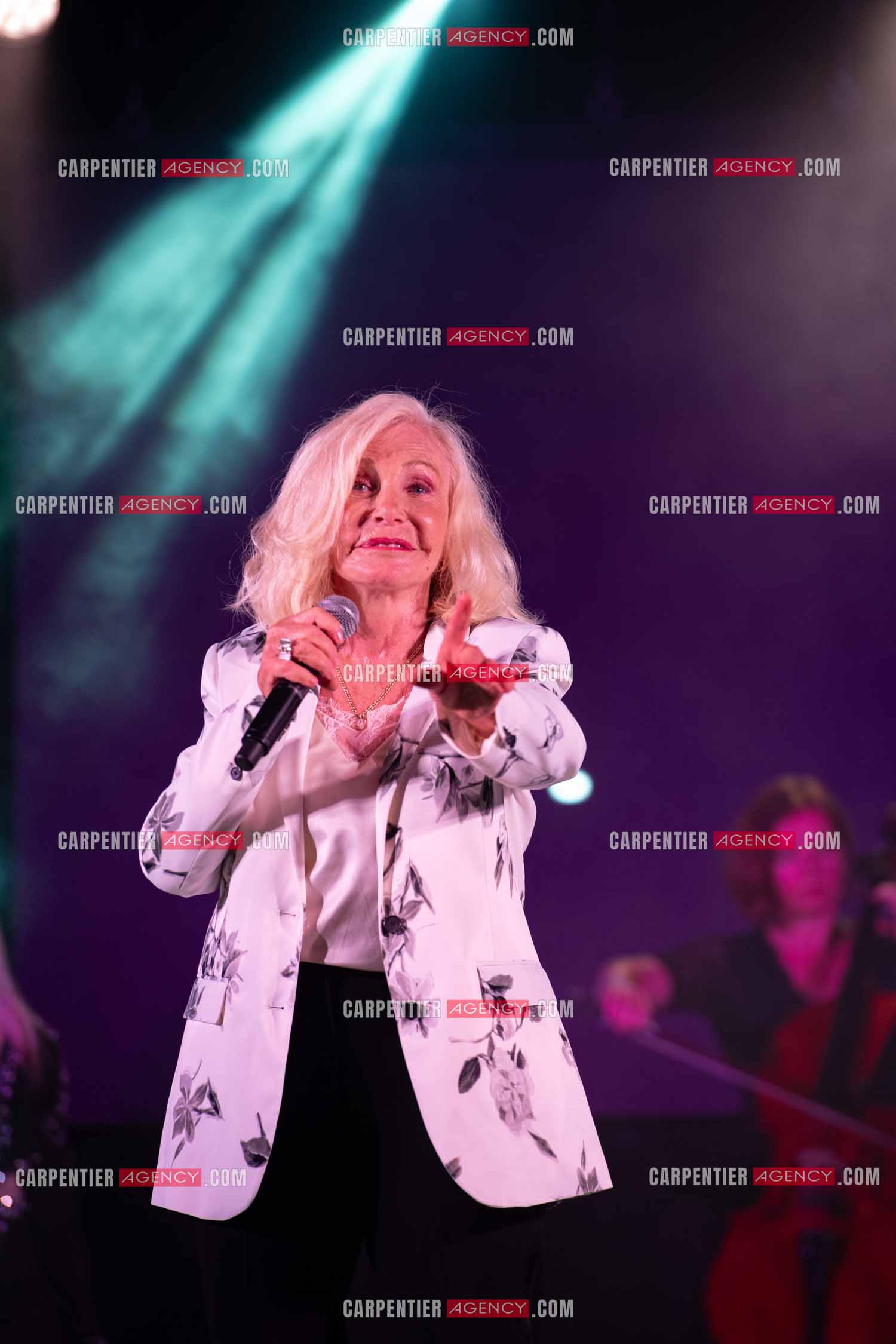 La chanteuse Michèle Torr en concert au plan d'Orgon le 19 août 2023. ( Exclusif )