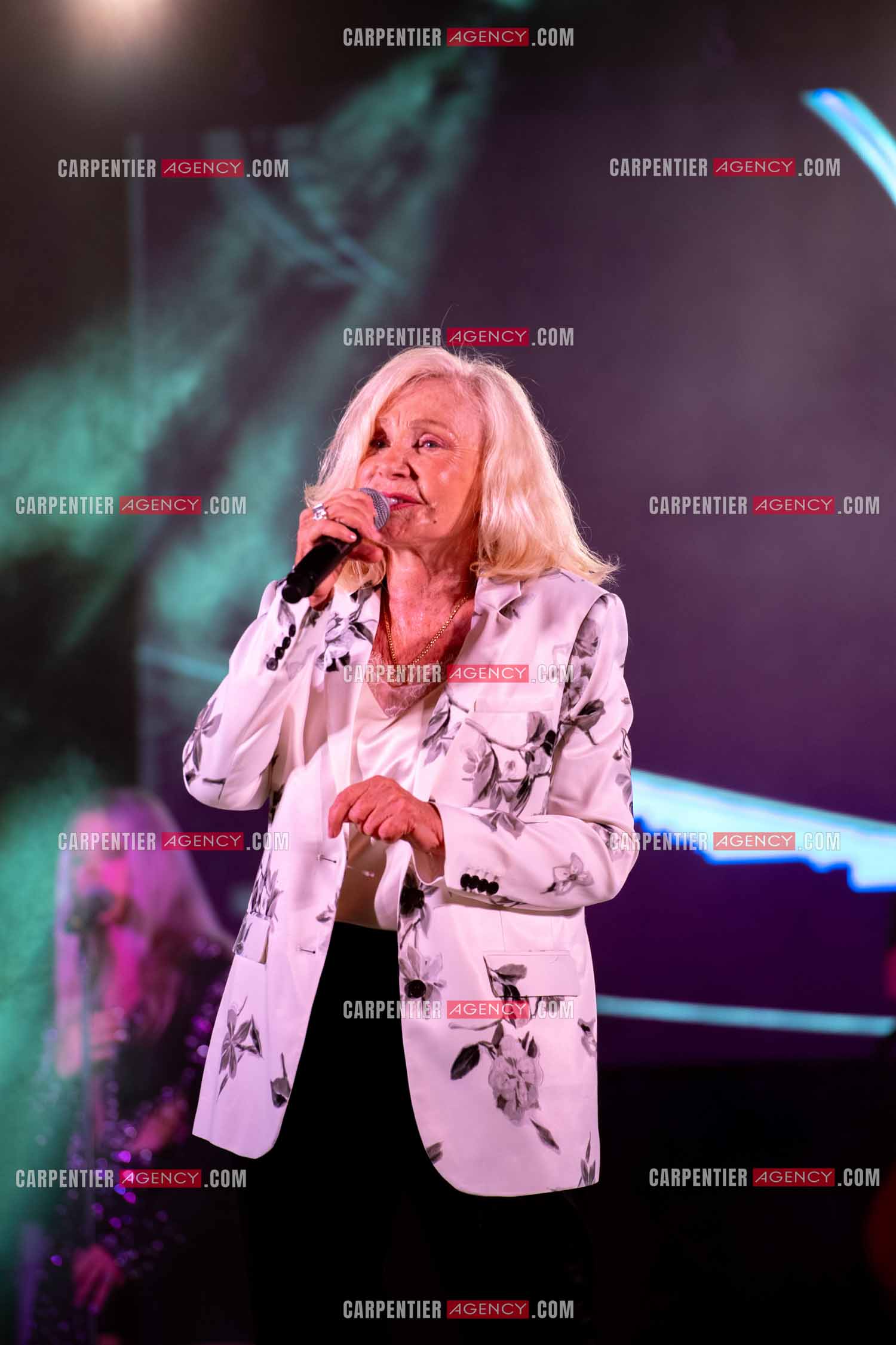 La chanteuse Michèle Torr en concert au plan d'Orgon le 19 août 2023. ( Exclusif )