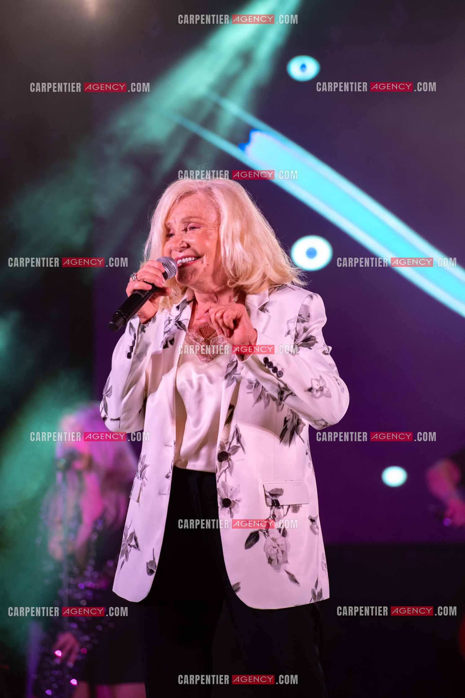 La chanteuse Michèle Torr en concert au plan d'Orgon le 19 août 2023. ( Exclusif )
