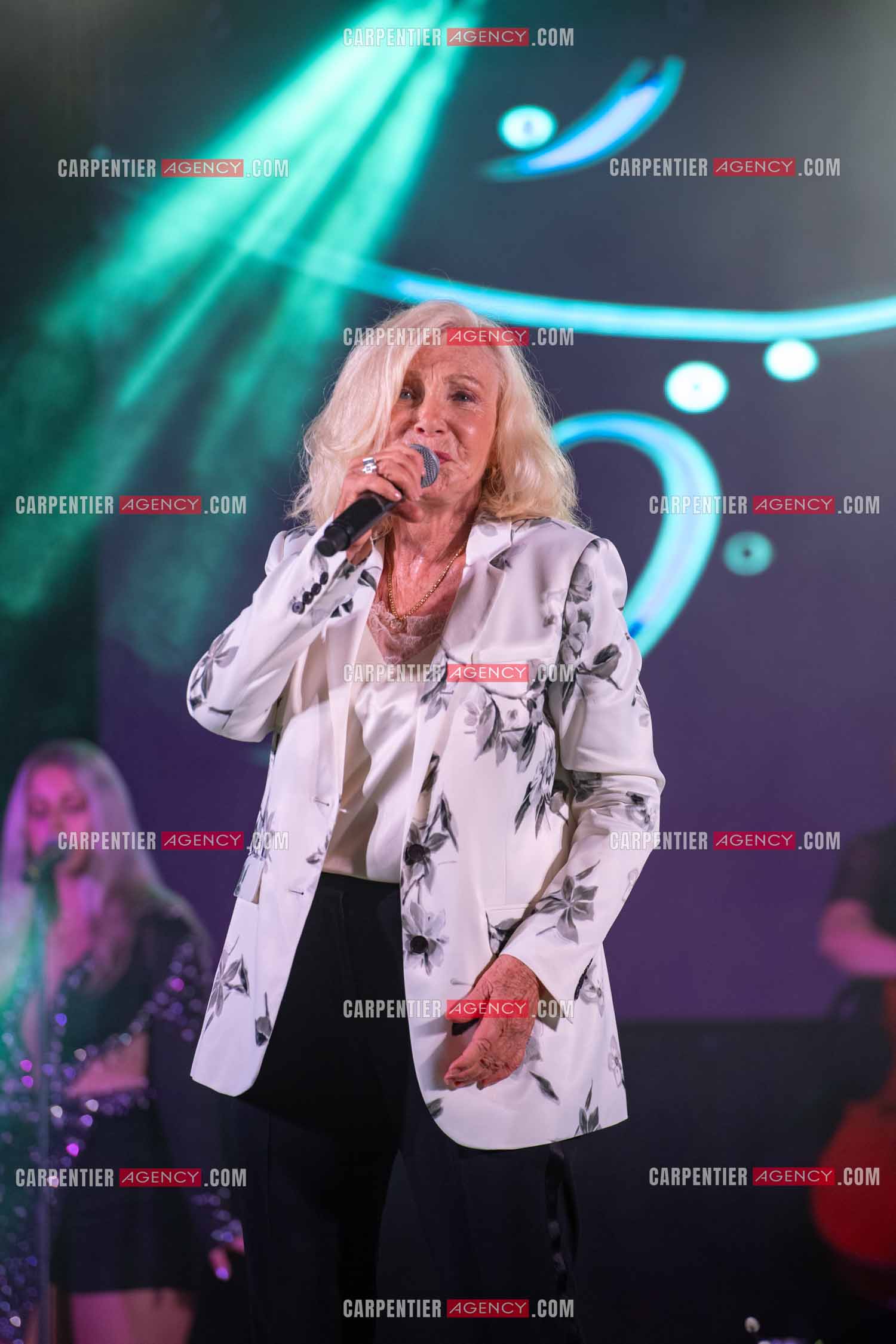 La chanteuse Michèle Torr en concert au plan d'Orgon le 19 août 2023. ( Exclusif )