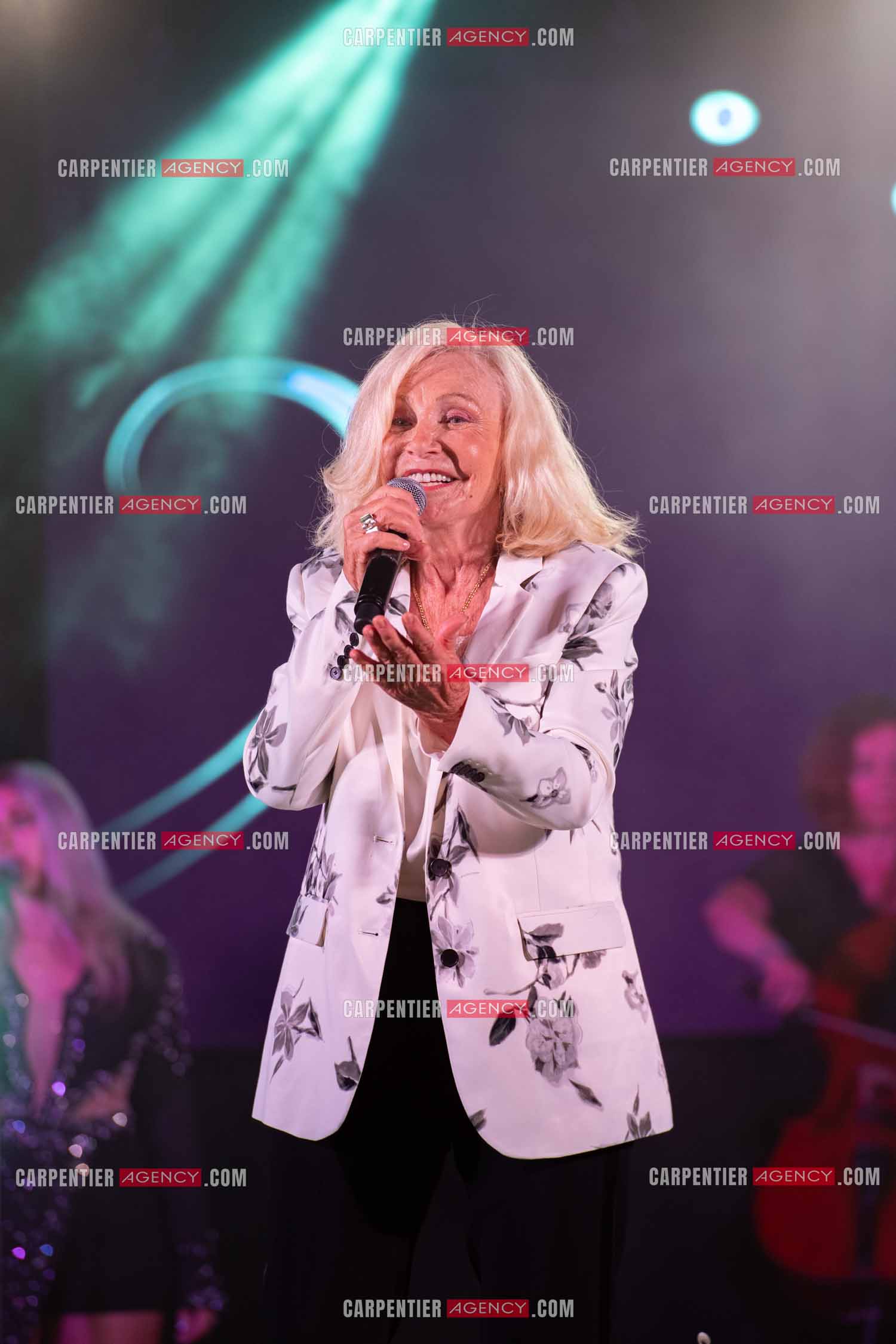 La chanteuse Michèle Torr en concert au plan d'Orgon le 19 août 2023. ( Exclusif )