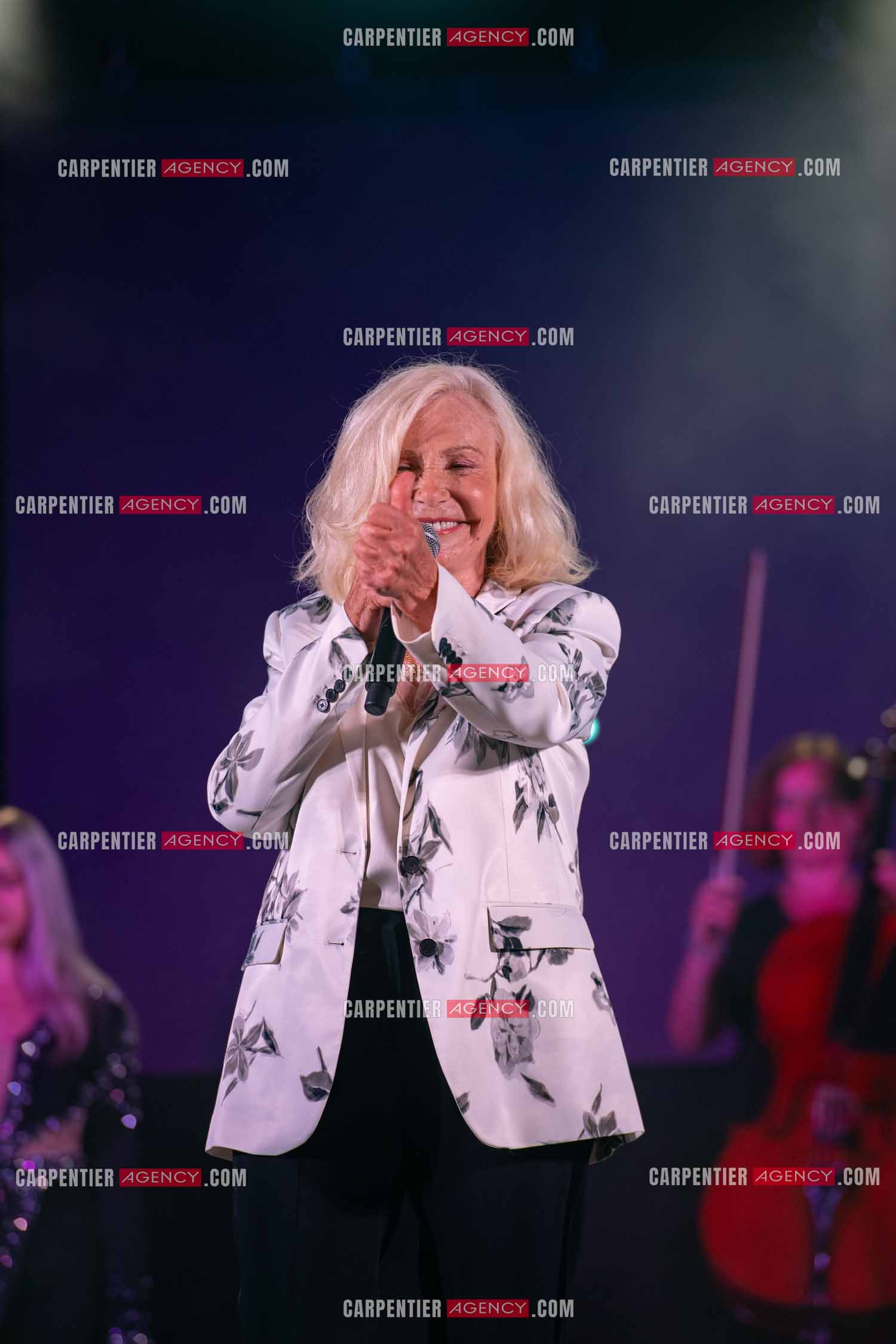 La chanteuse Michèle Torr en concert au plan d'Orgon le 19 août 2023. ( Exclusif )