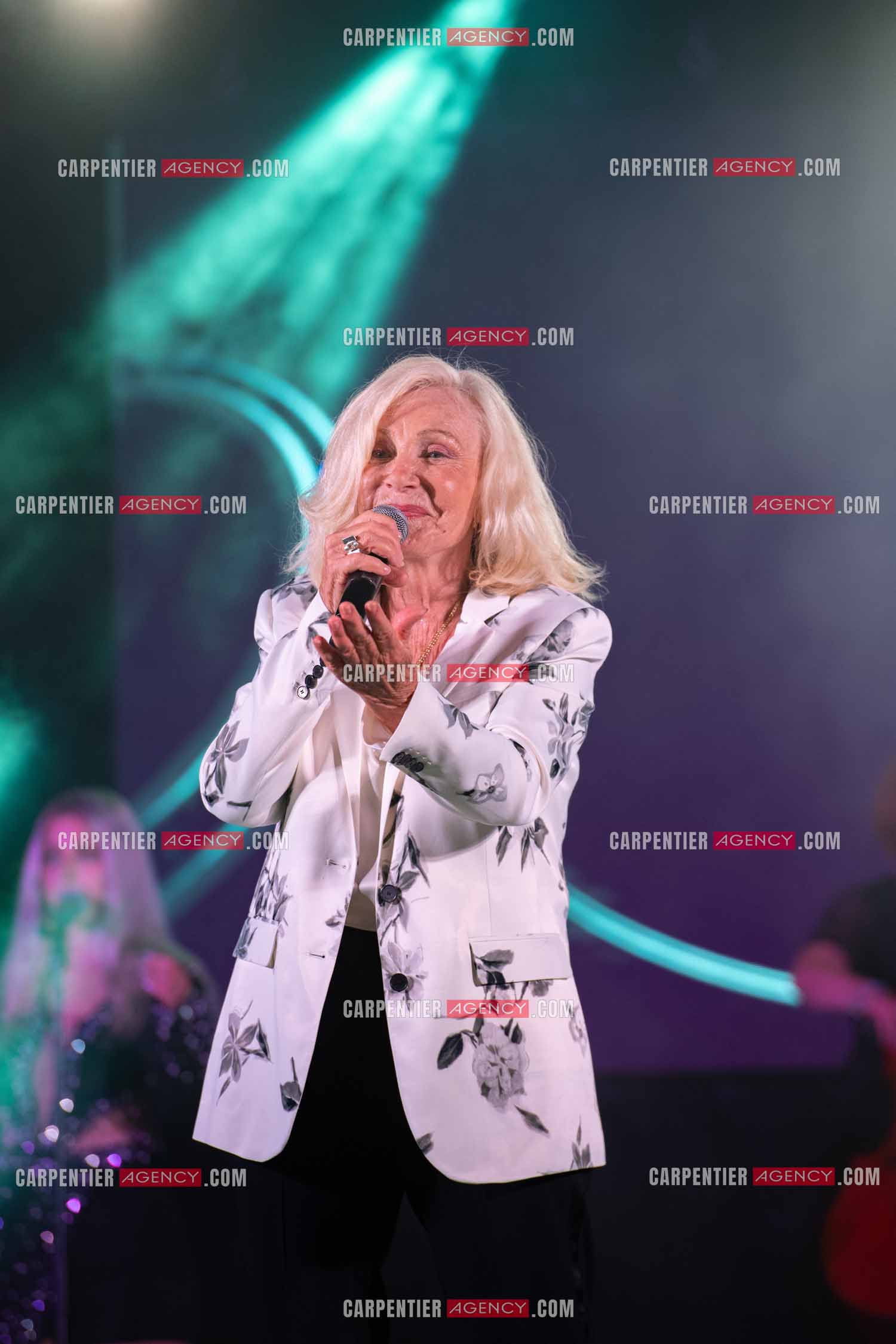 La chanteuse Michèle Torr en concert au plan d'Orgon le 19 août 2023. ( Exclusif )