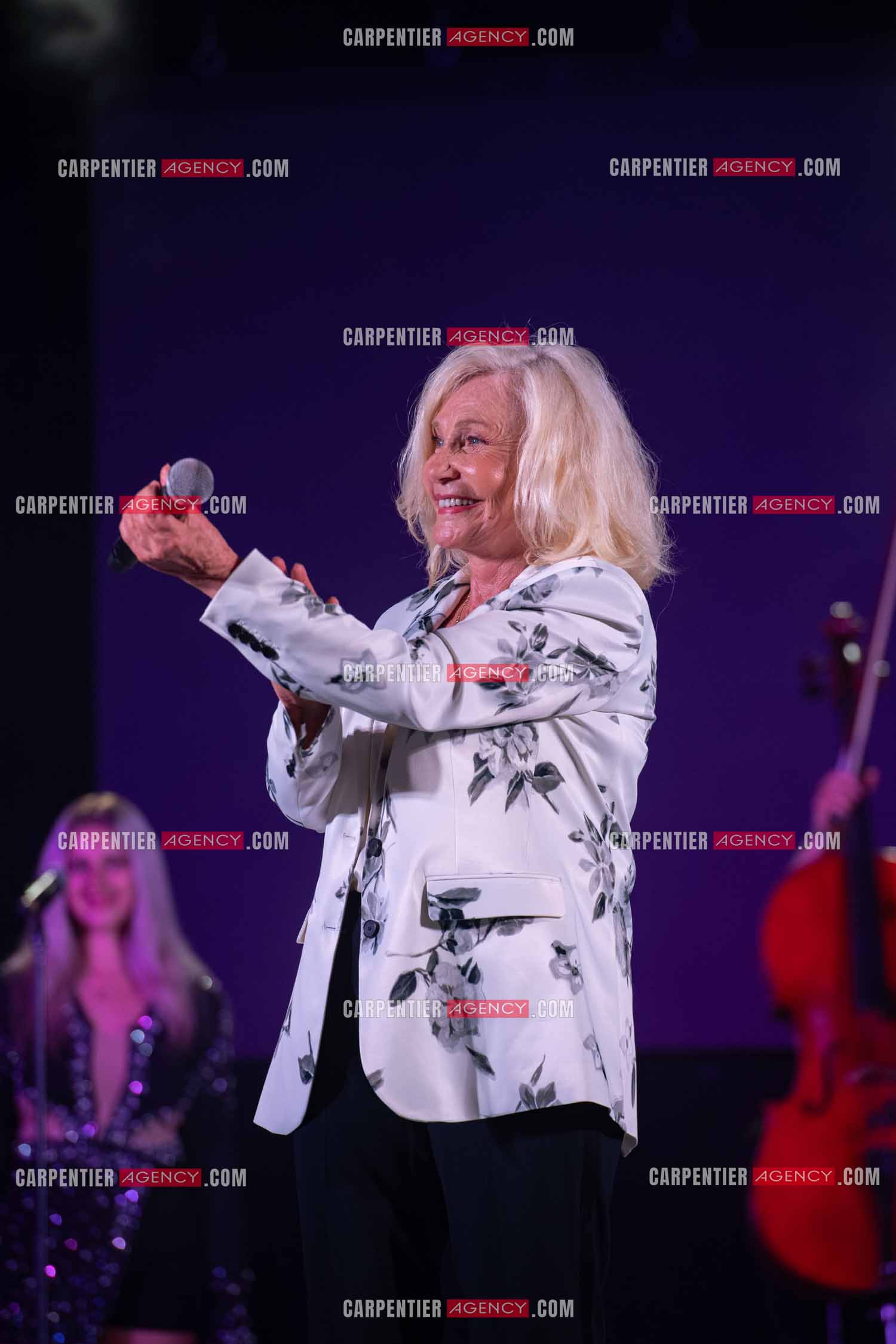 La chanteuse Michèle Torr en concert au plan d'Orgon le 19 août 2023. ( Exclusif )