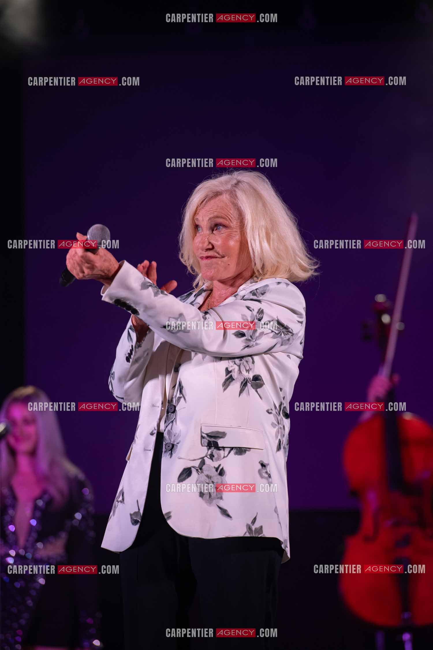 La chanteuse Michèle Torr en concert au plan d'Orgon le 19 août 2023. ( Exclusif )