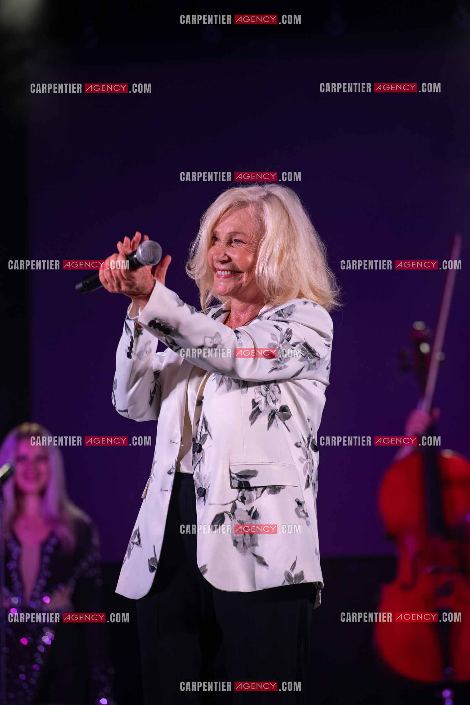 La chanteuse Michèle Torr en concert au plan d'Orgon le 19 août 2023. ( Exclusif )