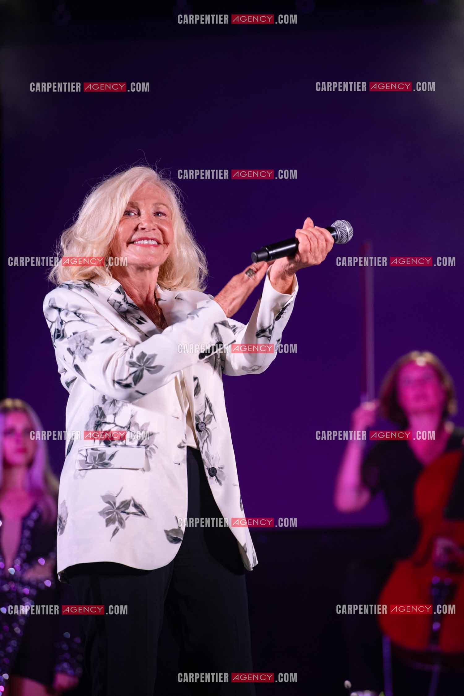 La chanteuse Michèle Torr en concert au plan d'Orgon le 19 août 2023. ( Exclusif )