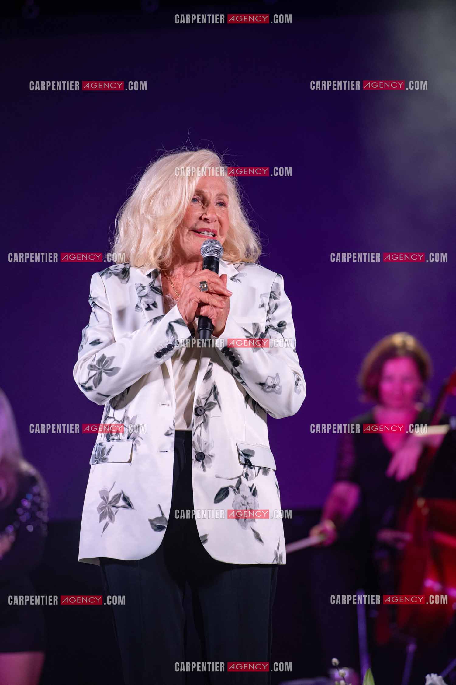 La chanteuse Michèle Torr en concert au plan d'Orgon le 19 août 2023. ( Exclusif )