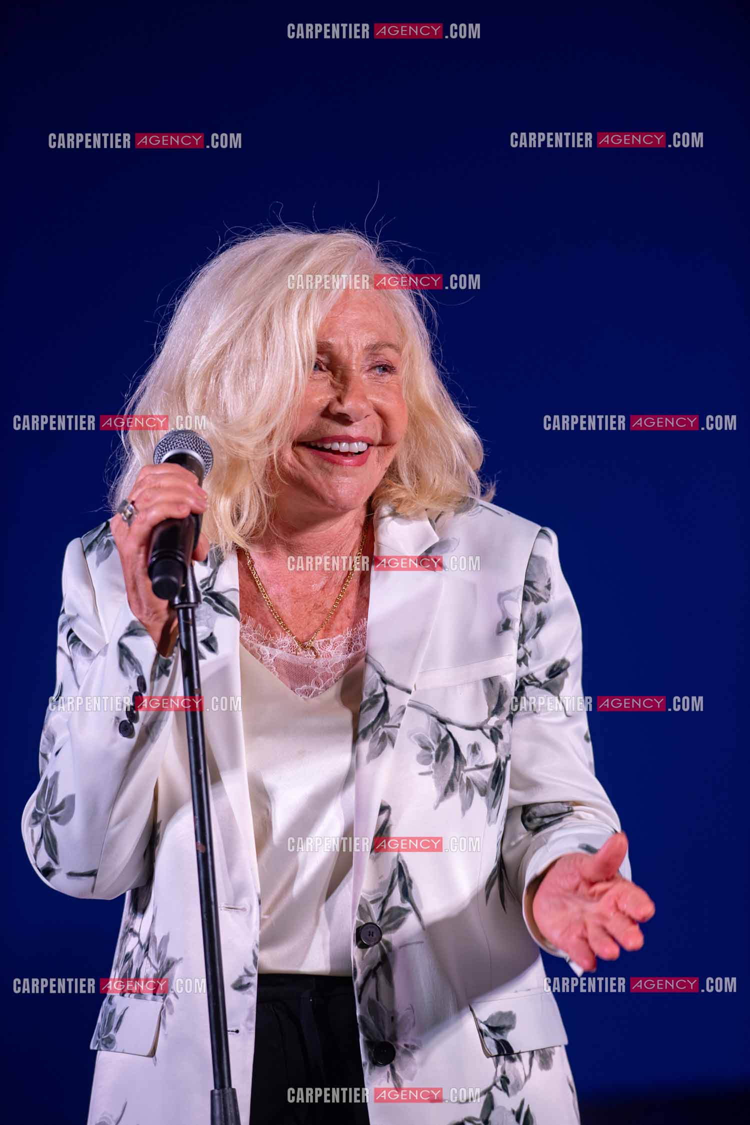 La chanteuse Michèle Torr en concert au plan d'Orgon le 19 août 2023. ( Exclusif )