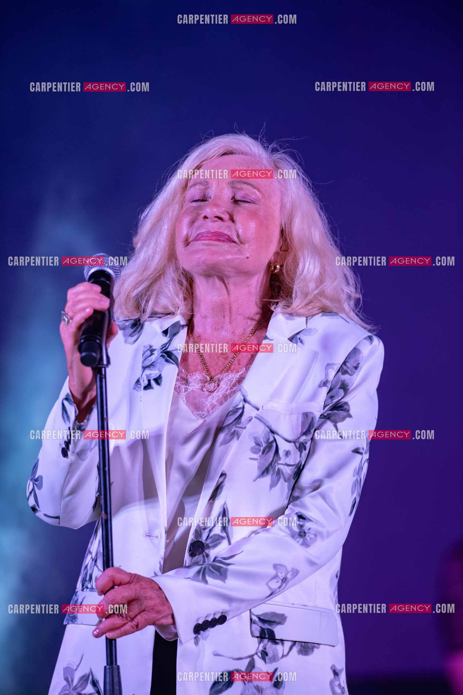 La chanteuse Michèle Torr en concert au plan d'Orgon le 19 août 2023. ( Exclusif )