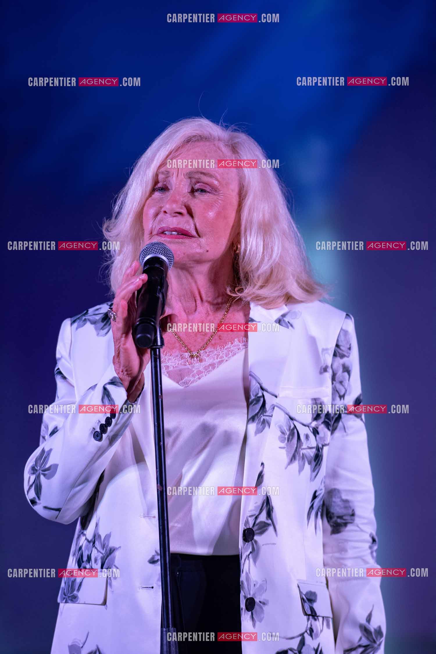 La chanteuse Michèle Torr en concert au plan d'Orgon le 19 août 2023. ( Exclusif )