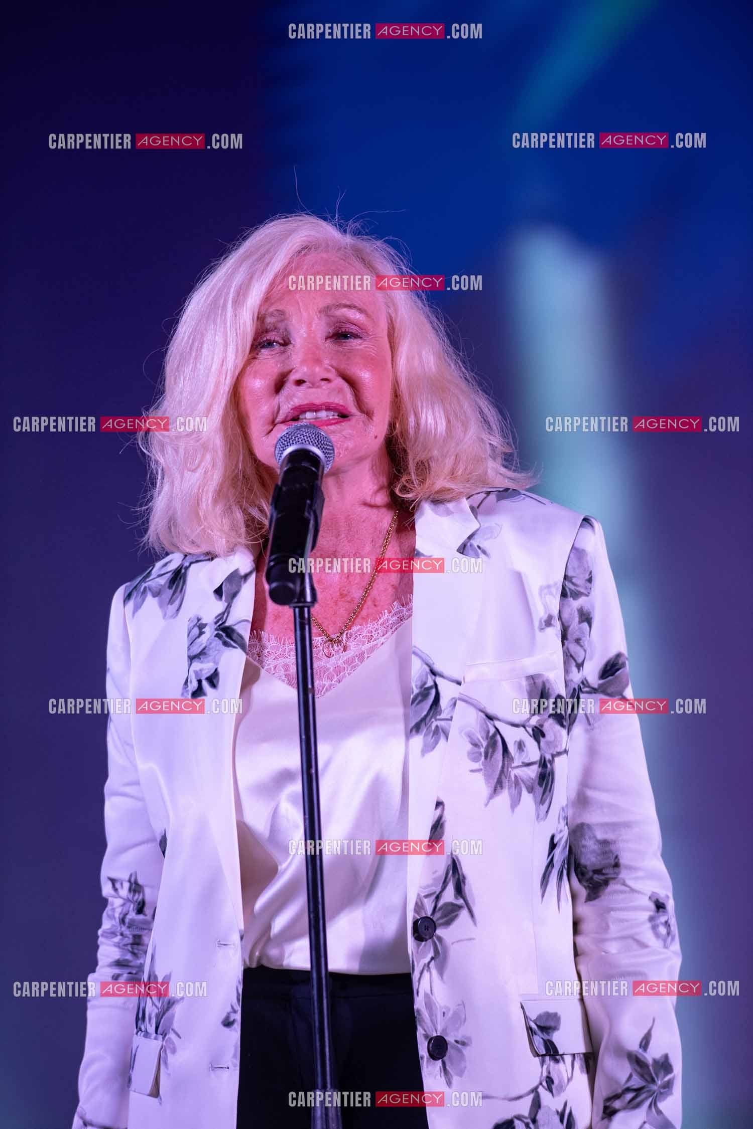 La chanteuse Michèle Torr en concert au plan d'Orgon le 19 août 2023. ( Exclusif )