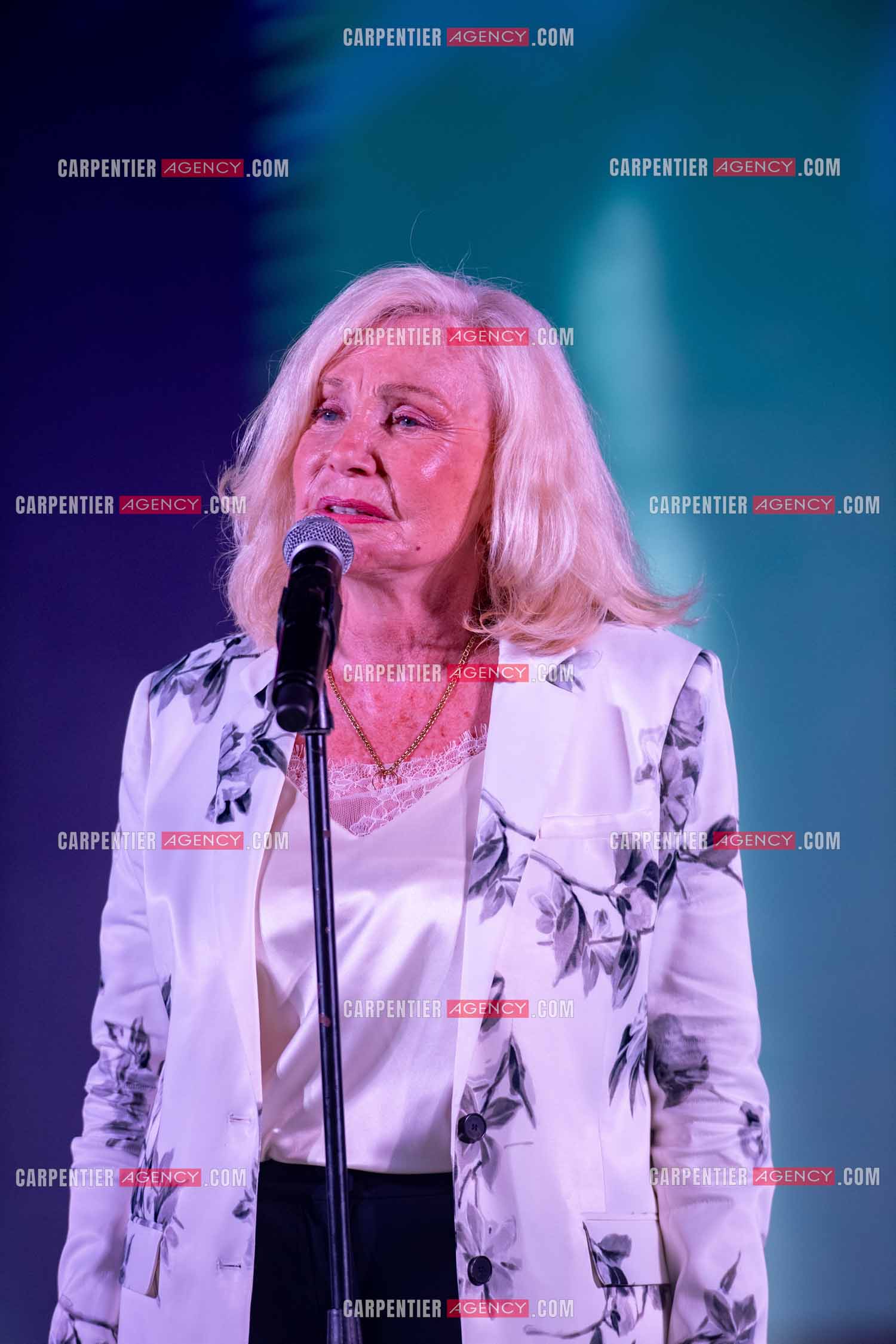 La chanteuse Michèle Torr en concert au plan d'Orgon le 19 août 2023. ( Exclusif )