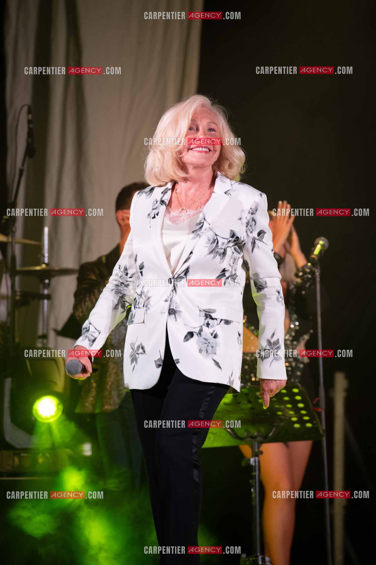 La chanteuse Michèle Torr en concert au plan d'Orgon le 19 août 2023. ( Exclusif )
