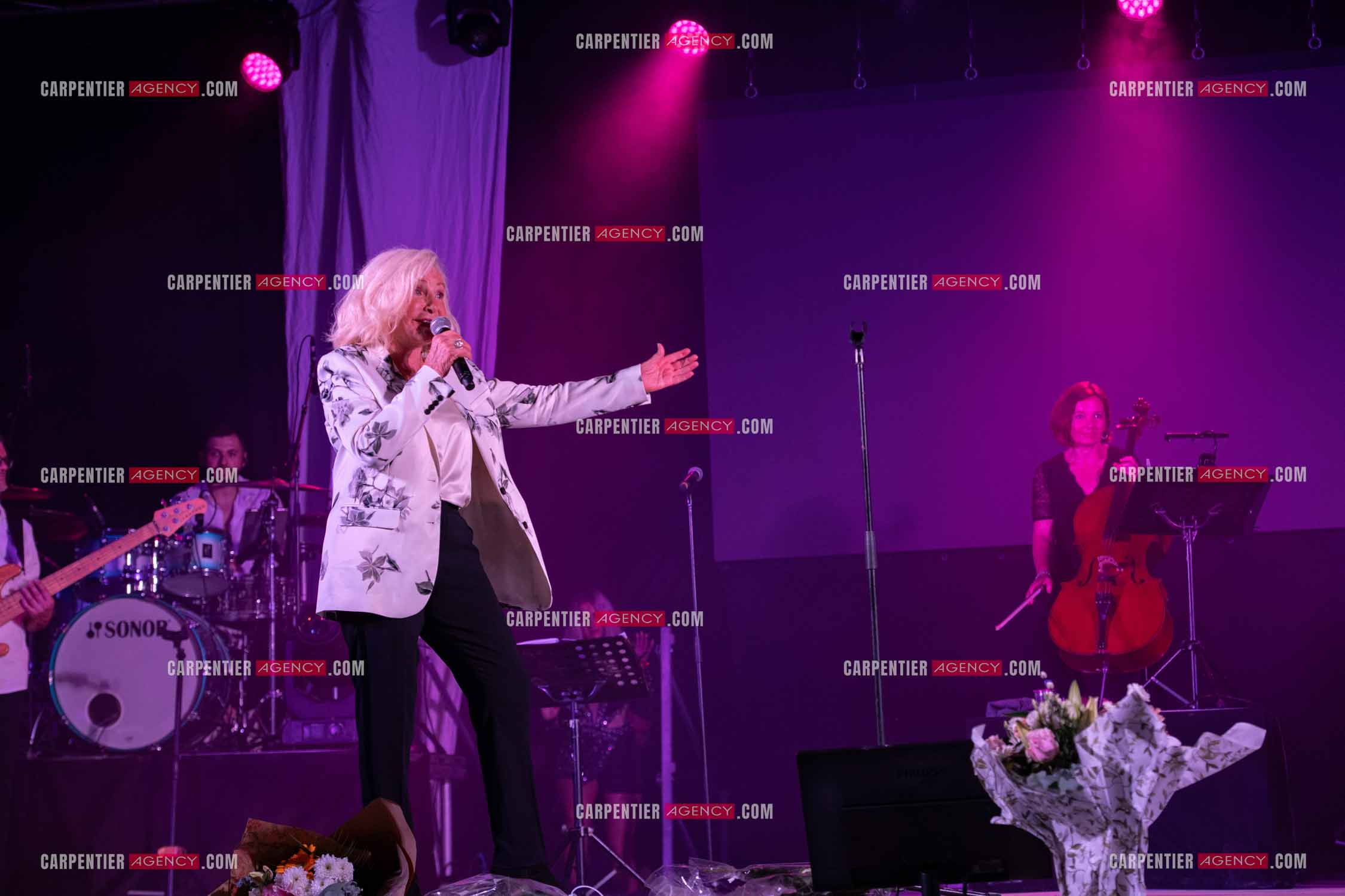 La chanteuse Michèle Torr en concert au plan d'Orgon le 19 août 2023. ( Exclusif )
