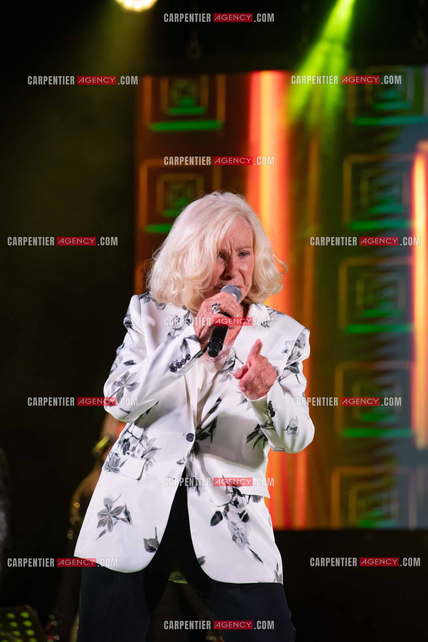 La chanteuse Michèle Torr en concert au plan d'Orgon le 19 août 2023. ( Exclusif )