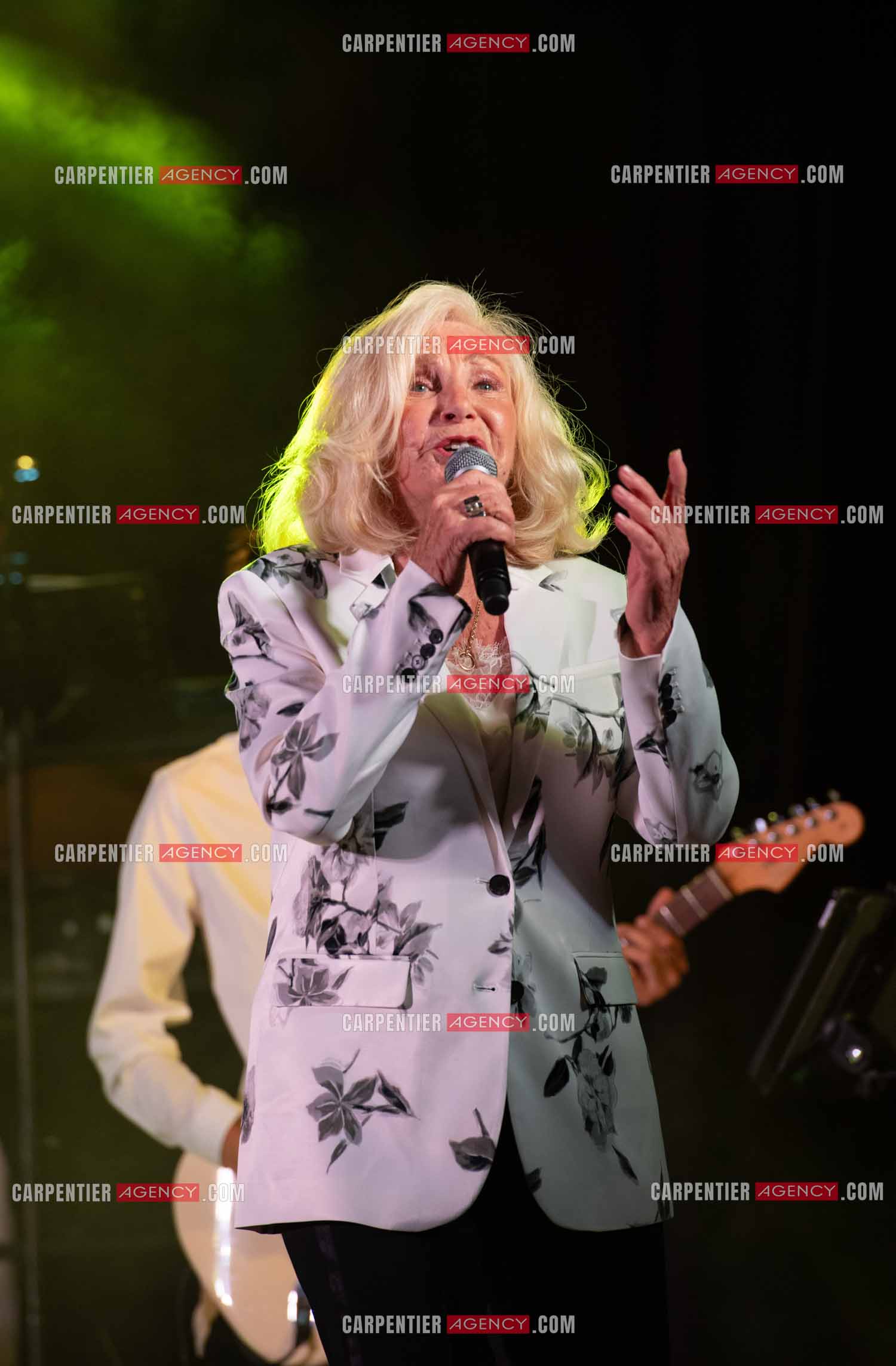 La chanteuse Michèle Torr en concert au plan d'Orgon le 19 août 2023. ( Exclusif )