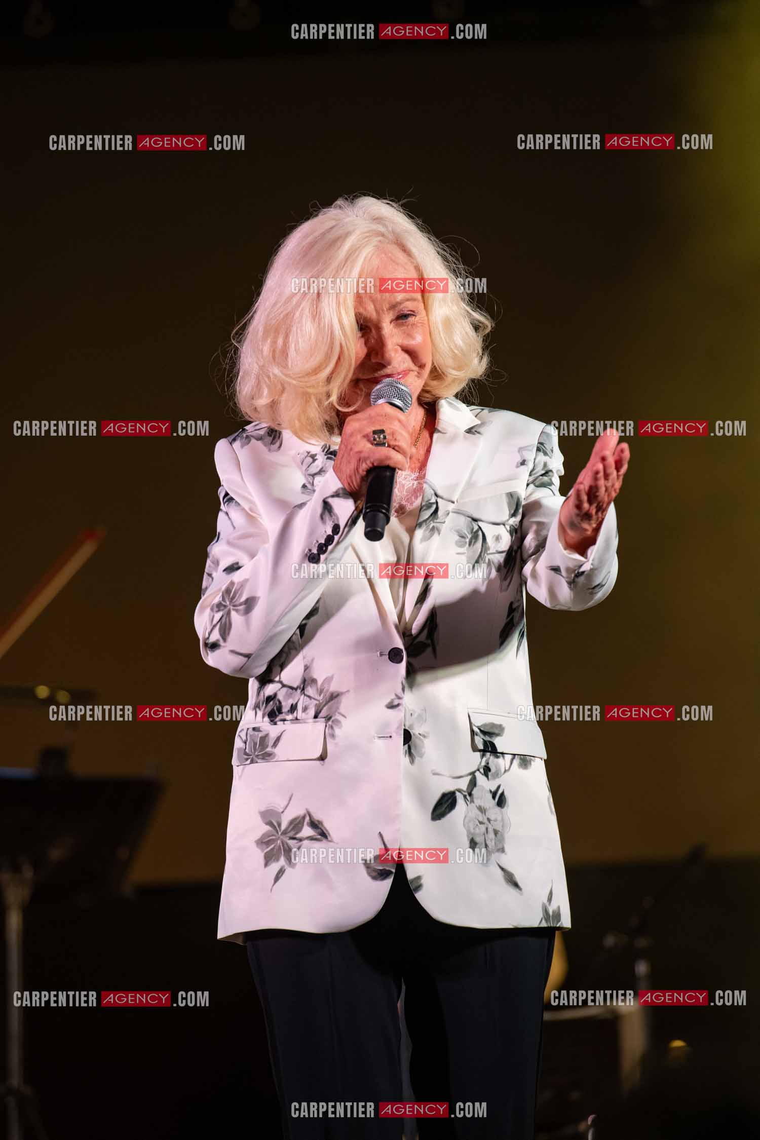 La chanteuse Michèle Torr en concert au plan d'Orgon le 19 août 2023. ( Exclusif )