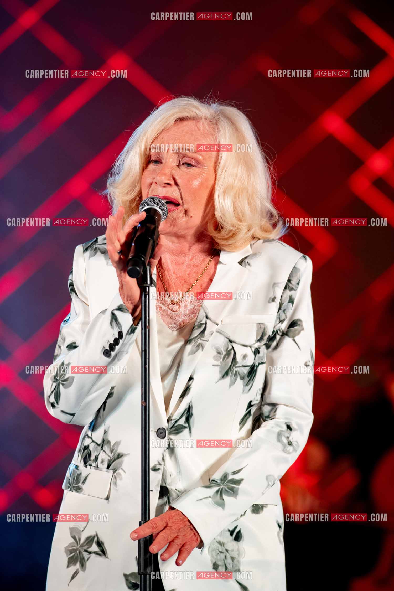 La chanteuse Michèle Torr en concert au plan d'Orgon le 19 août 2023. ( Exclusif )