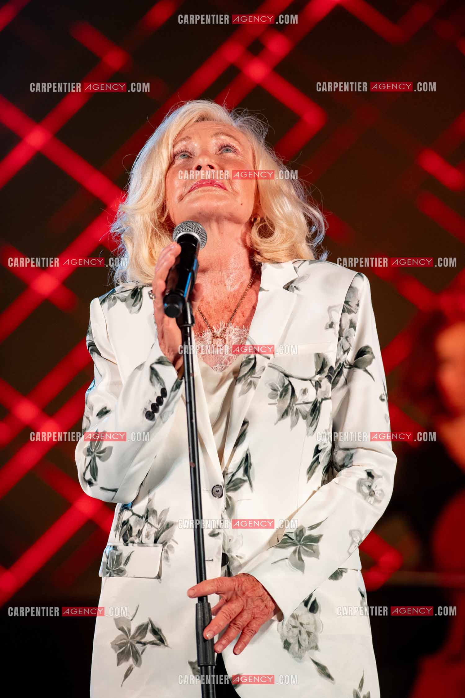 La chanteuse Michèle Torr en concert au plan d'Orgon le 19 août 2023. ( Exclusif )
