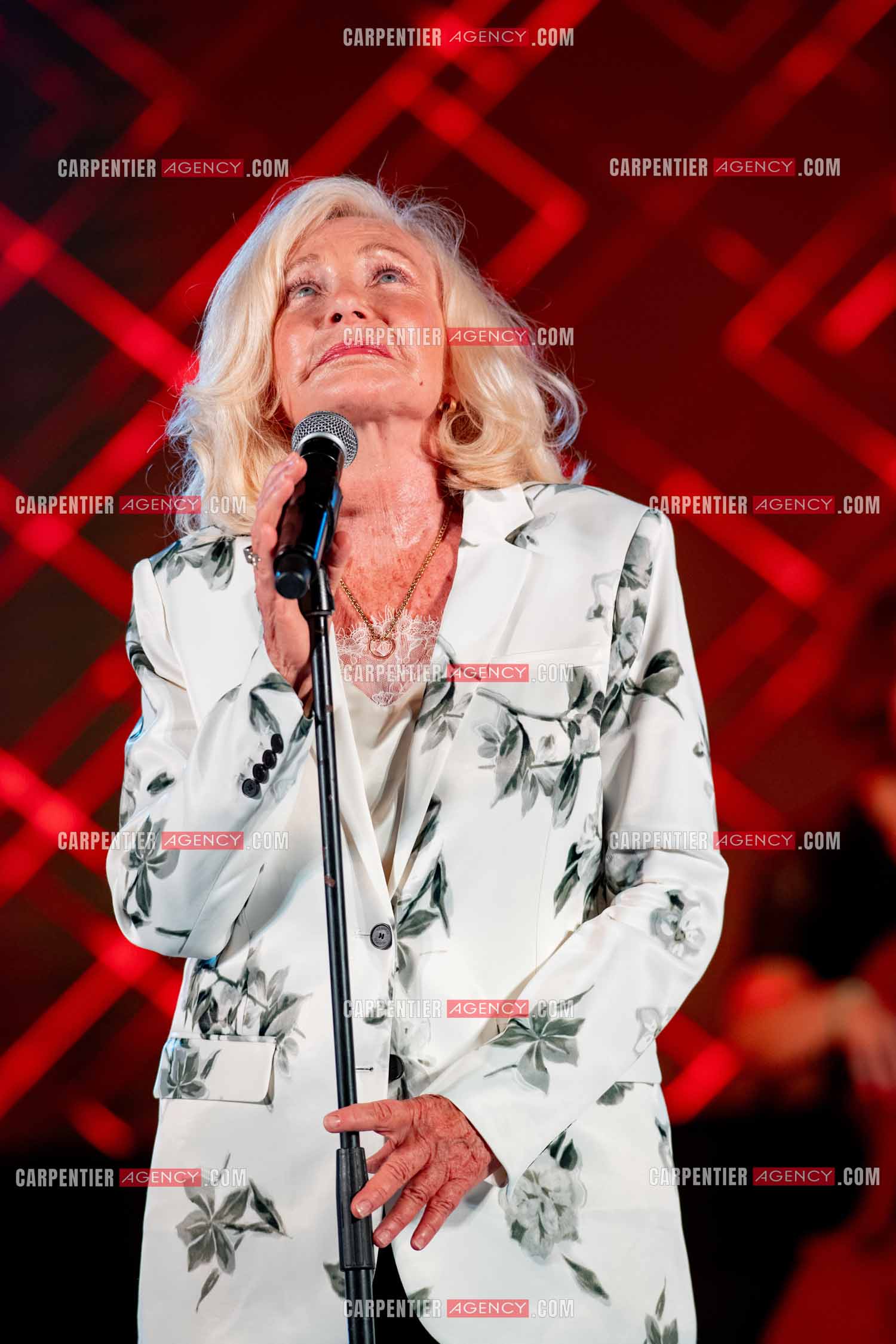 La chanteuse Michèle Torr en concert au plan d'Orgon le 19 août 2023. ( Exclusif )