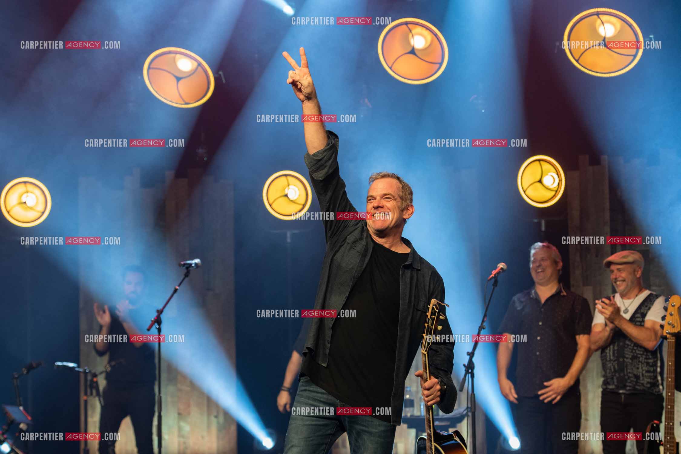Le chanteur Pierre Garand dit Garou termine sa tournée Française de 2022 à Sanary-sur-Mer.      ( Exclusif )