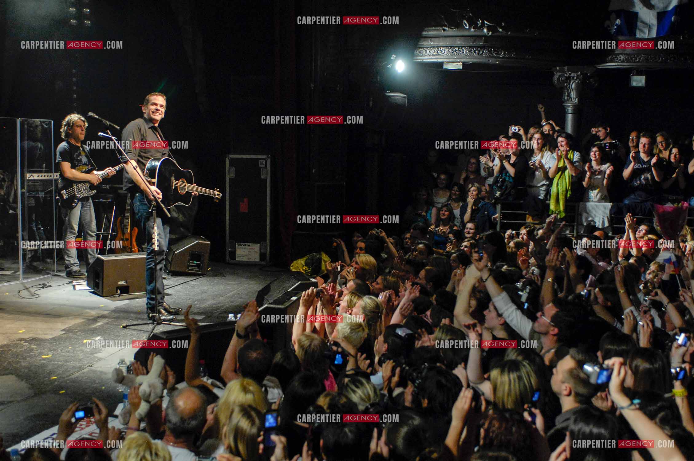 Le chanteur québécois Pierre Garand dit Garou en concert à la CIGALE en 2008.   ( Exclusif )