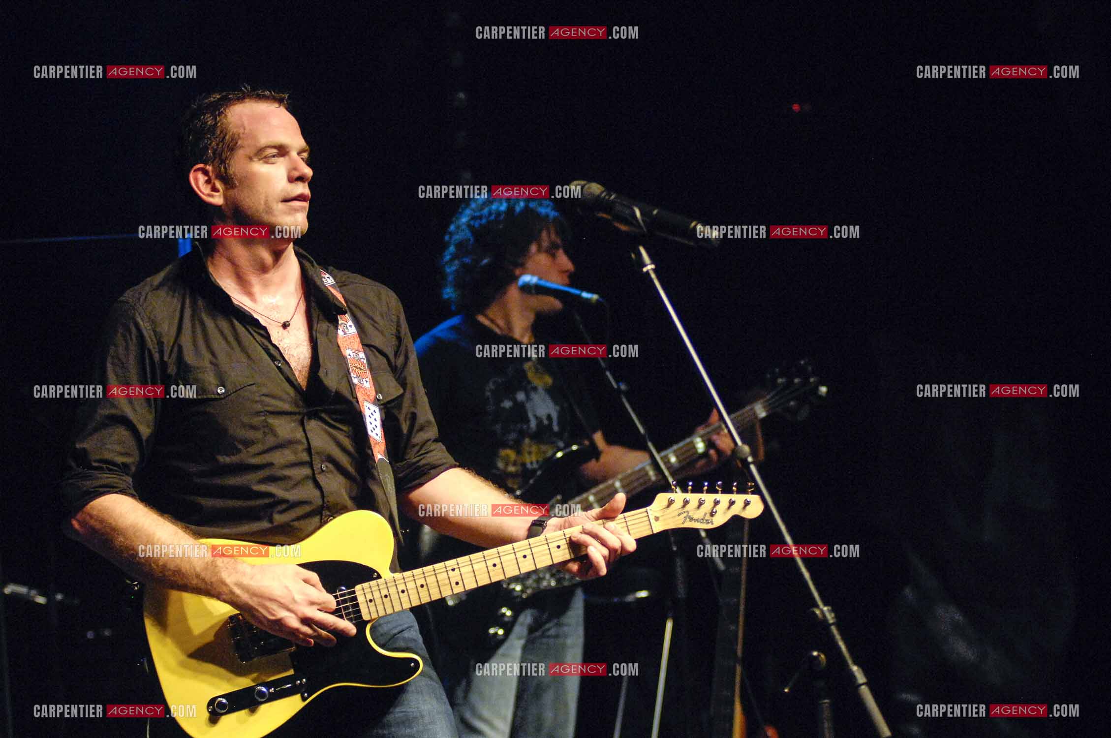 Le chanteur québécois Pierre Garand dit Garou en concert à la CIGALE en 2008.   ( Exclusif )
