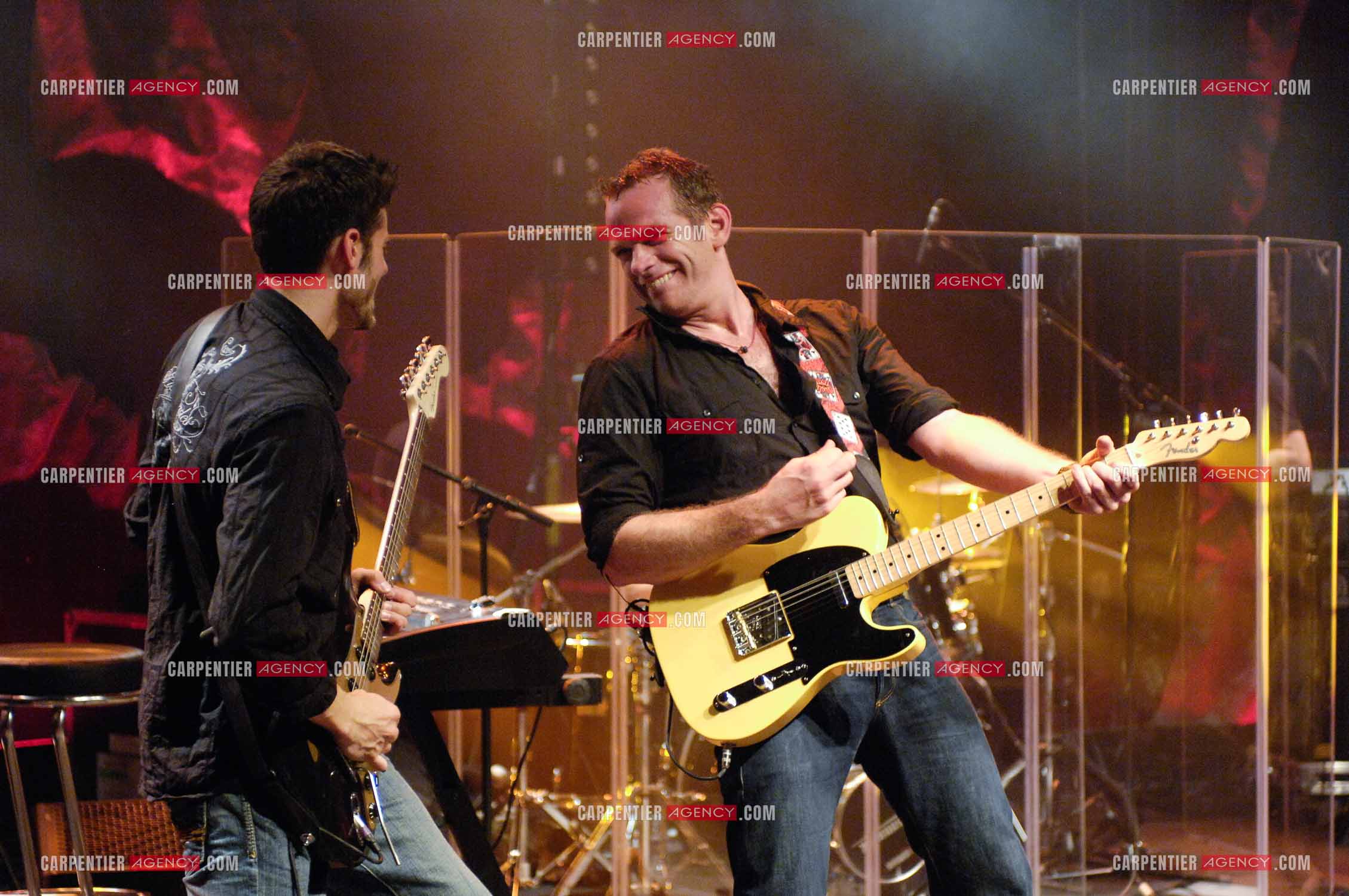 Le chanteur québécois Pierre Garand dit Garou en concert à la CIGALE en 2008.   ( Exclusif )