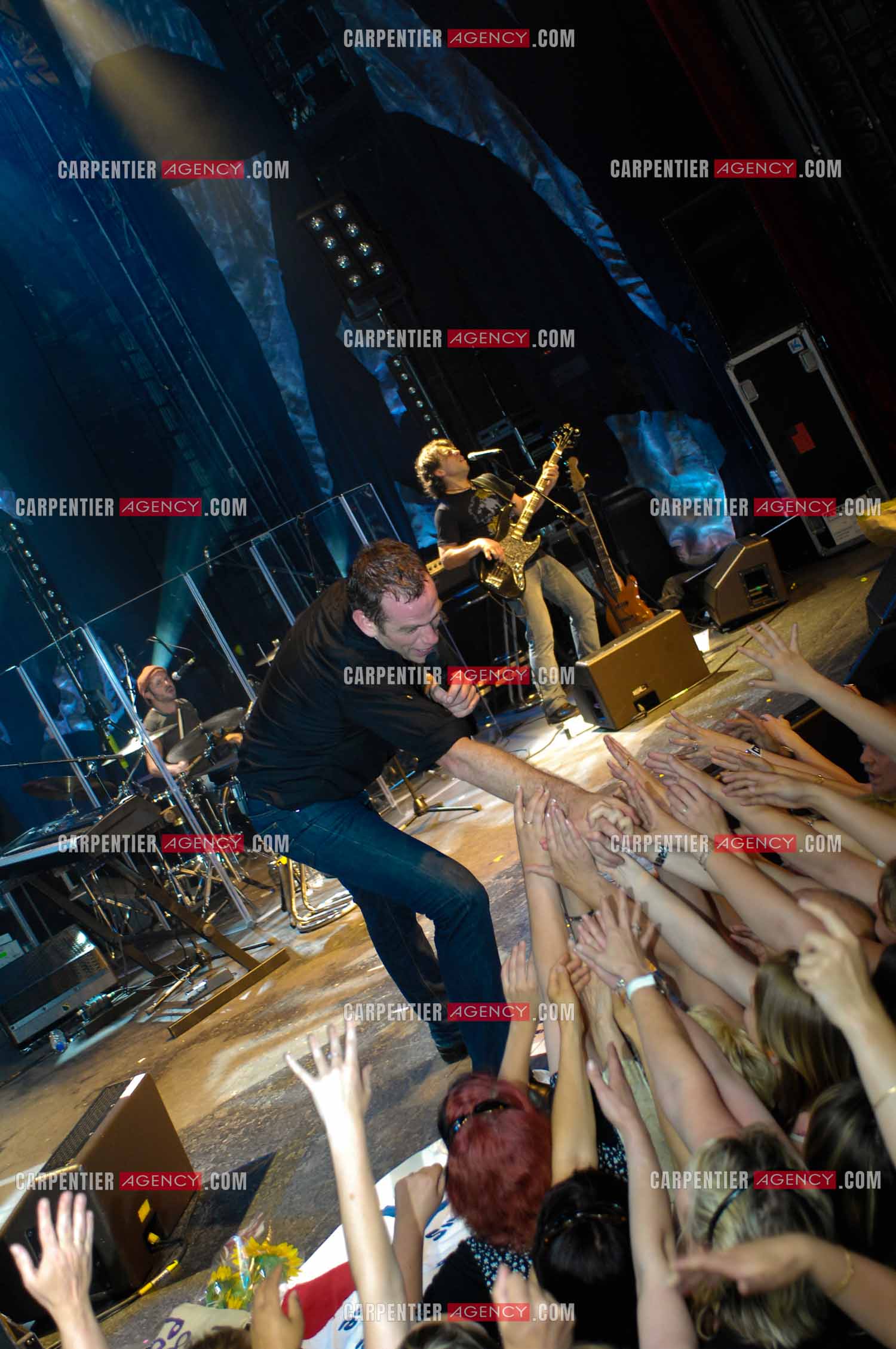 Le chanteur québécois Pierre Garand dit Garou en concert à la CIGALE en 2008.   ( Exclusif )
