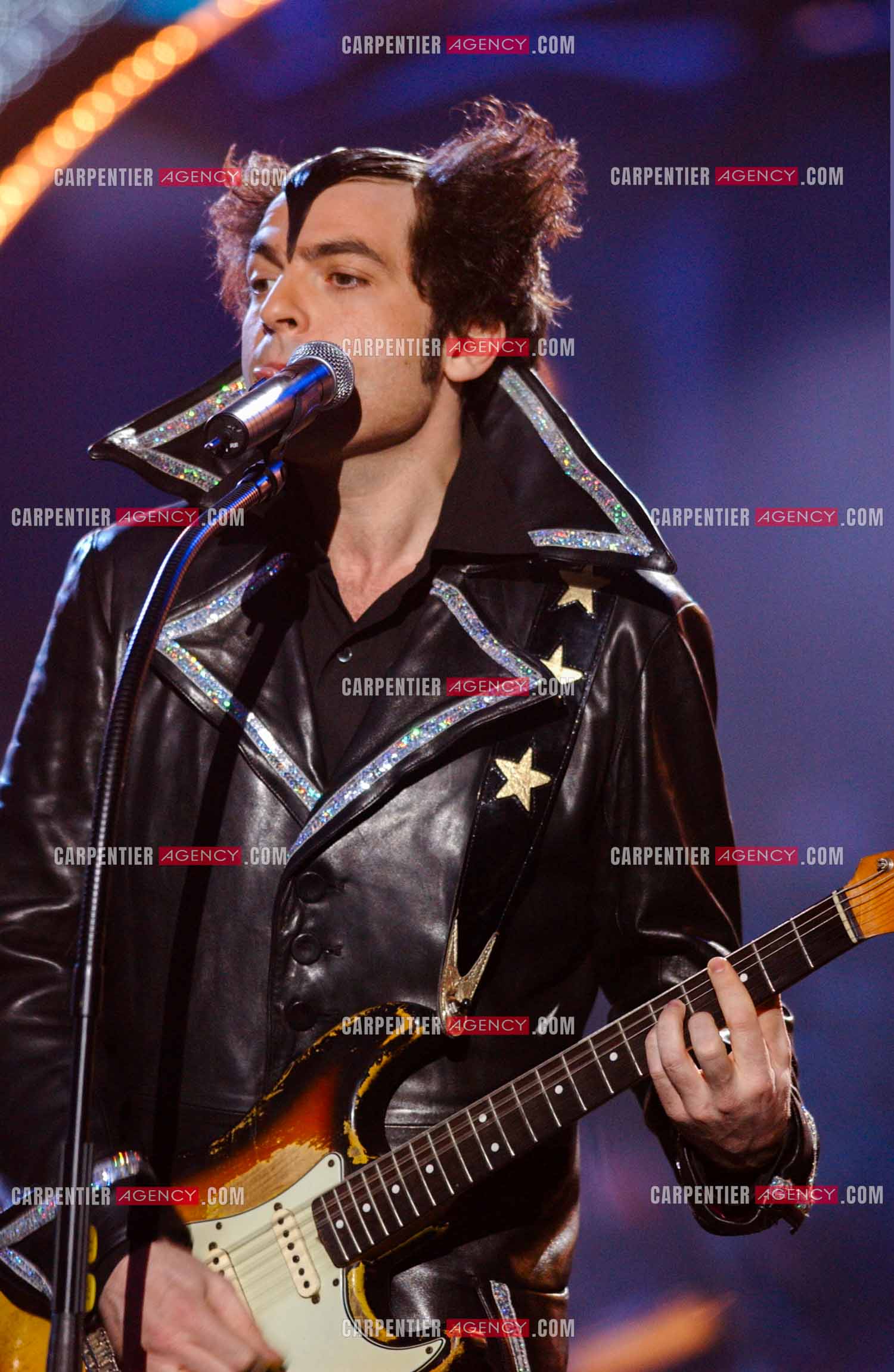 Le chanteur Matthieu Chedid dit “M“ lors de son concert au Zénith de Paris en 2005.  ( Exclusif )