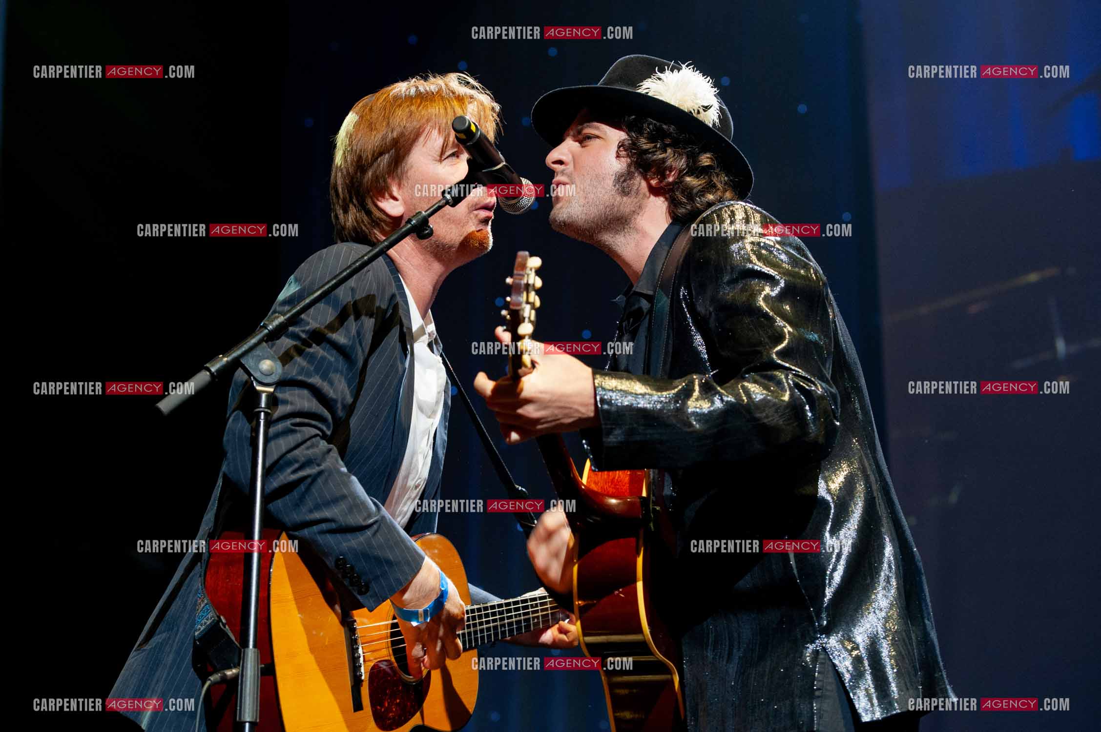 Concert au Zénith de Paris donné pour la journée internationale de la paix. Le chanteur Matthieu Chedid, dit “ M “.  ( Exclusif )