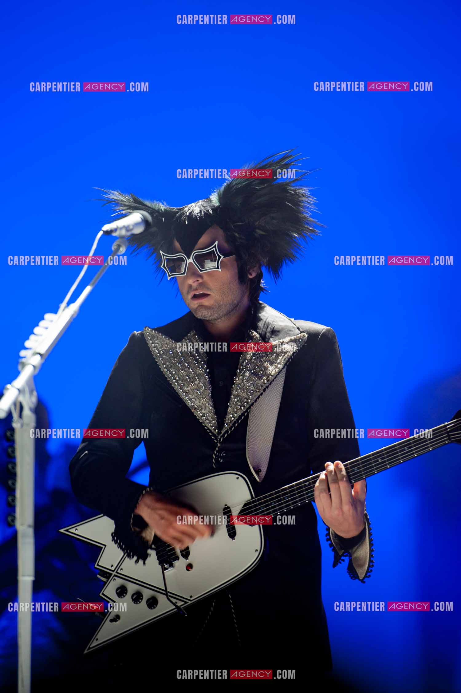 Le chanteur Matthieu Chedid dit “M“ en concert au Zénith de Paris en 2010.  ( Exclusif )