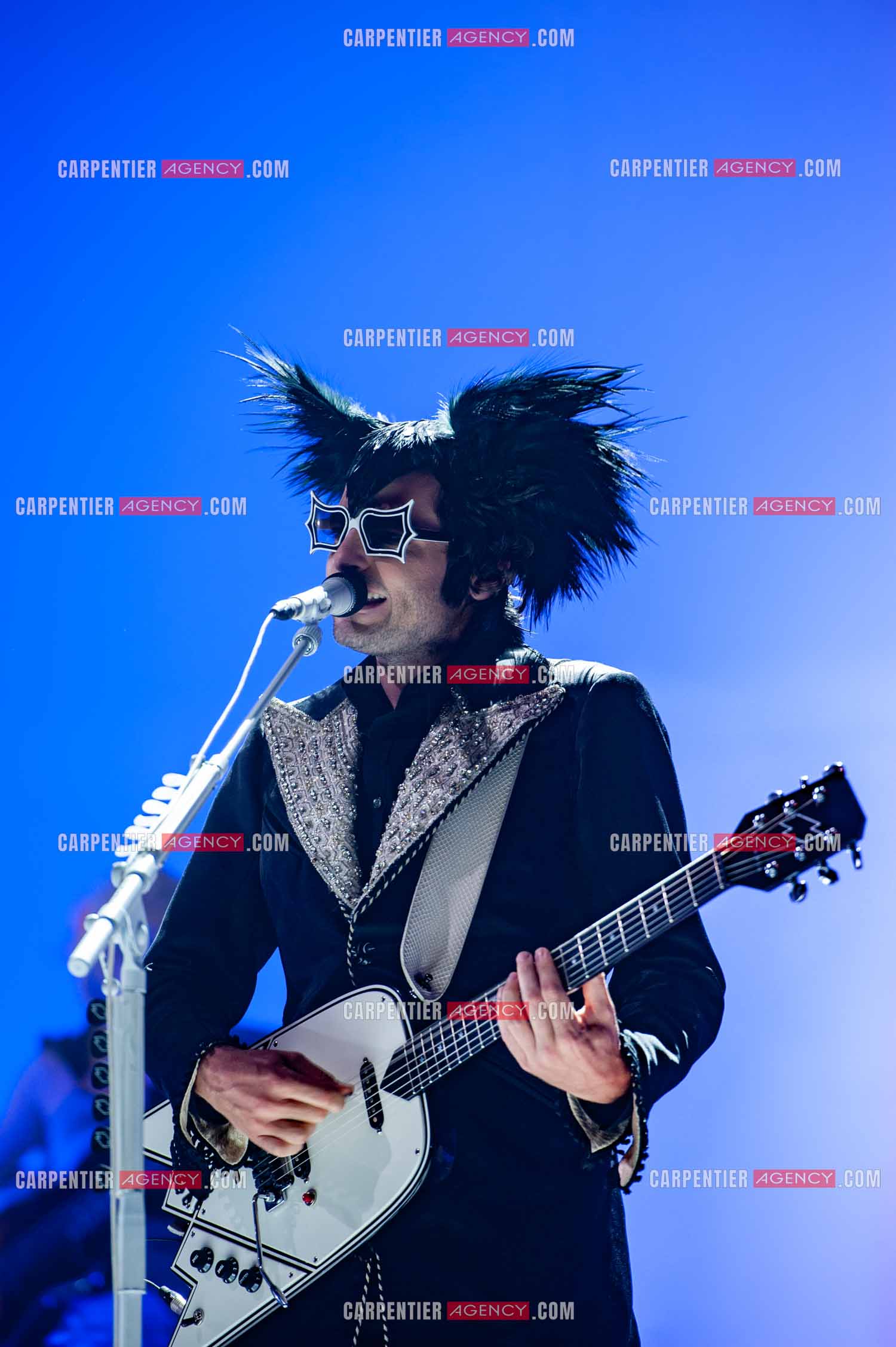 Le chanteur Matthieu Chedid dit “M“ en concert au Zénith de Paris en 2010.  ( Exclusif )