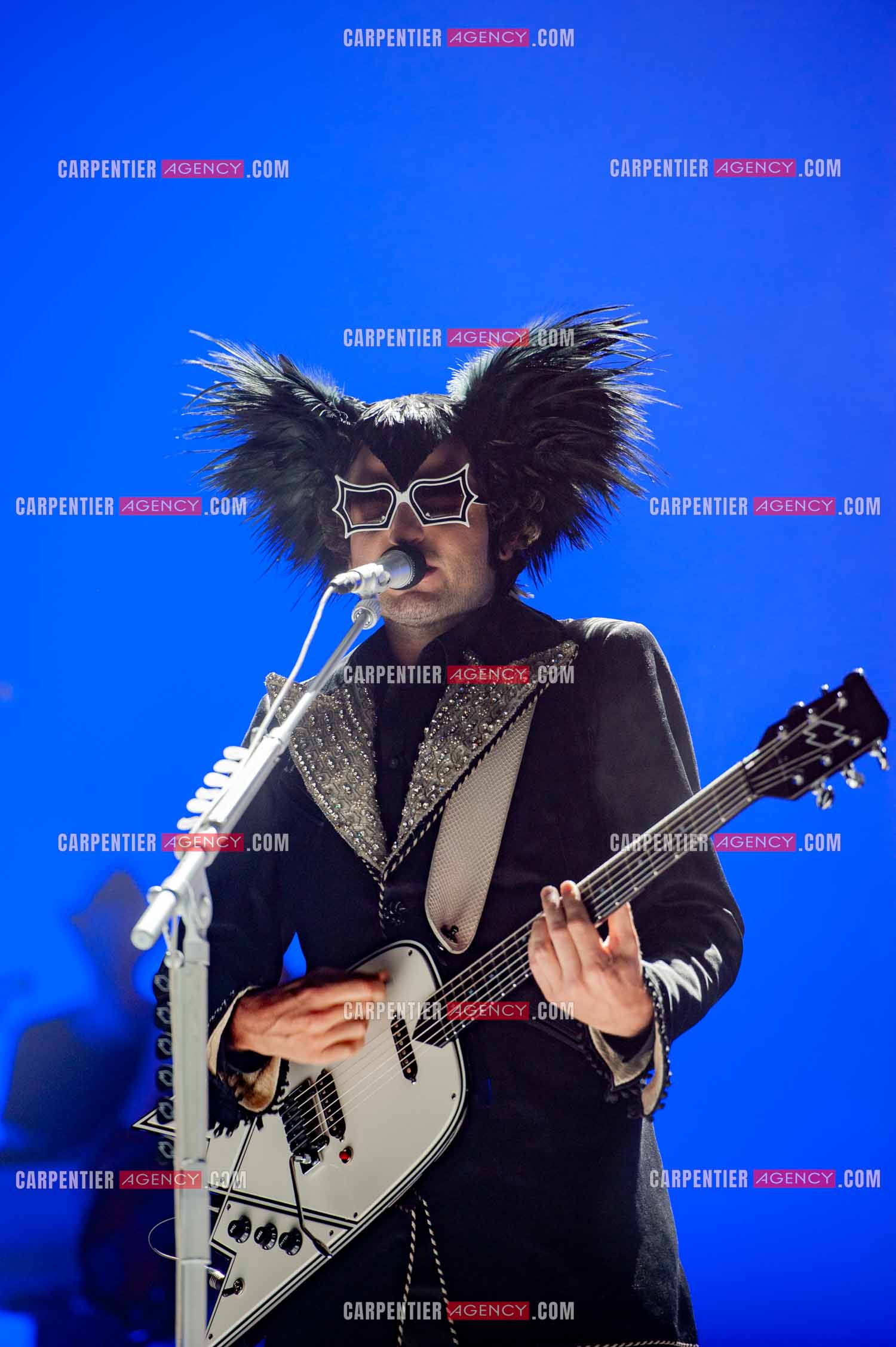 Le chanteur Matthieu Chedid dit “M“ en concert au Zénith de Paris en 2010.  ( Exclusif )