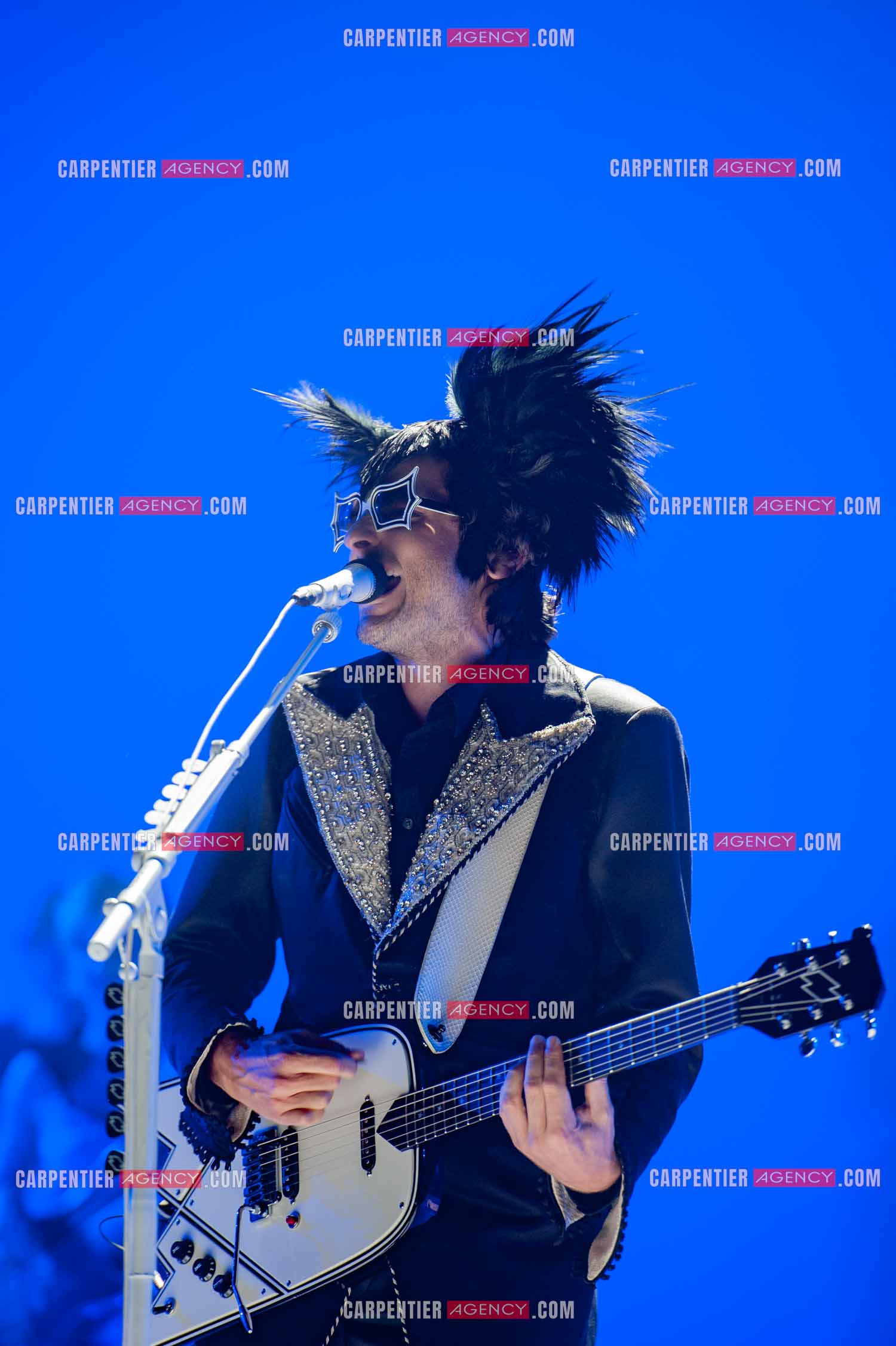 Le chanteur Matthieu Chedid dit “M“ en concert au Zénith de Paris en 2010.  ( Exclusif )
