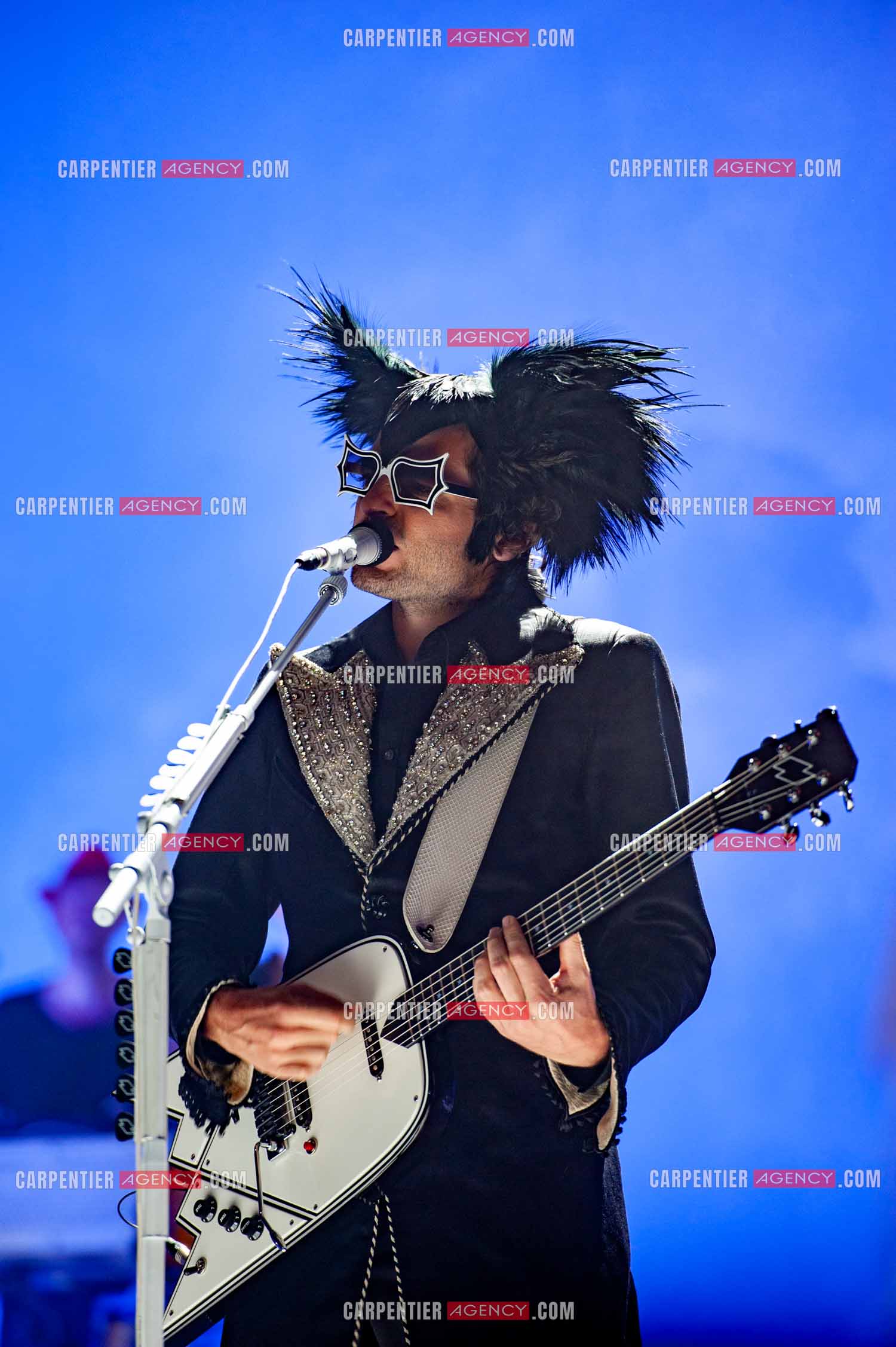 Le chanteur Matthieu Chedid dit “M“ en concert au Zénith de Paris en 2010.  ( Exclusif )