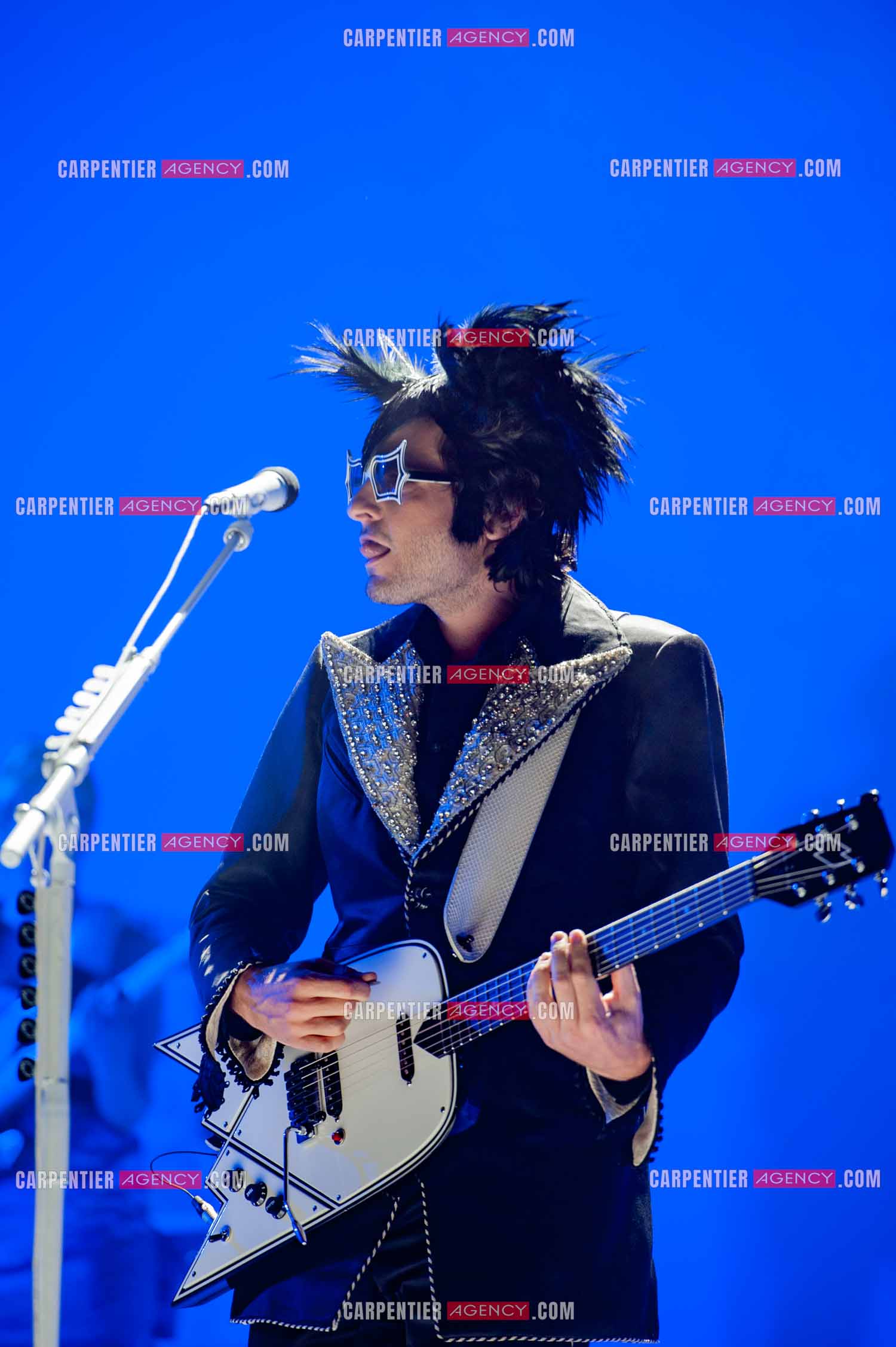 Le chanteur Matthieu Chedid dit “M“ en concert au Zénith de Paris en 2010.  ( Exclusif )