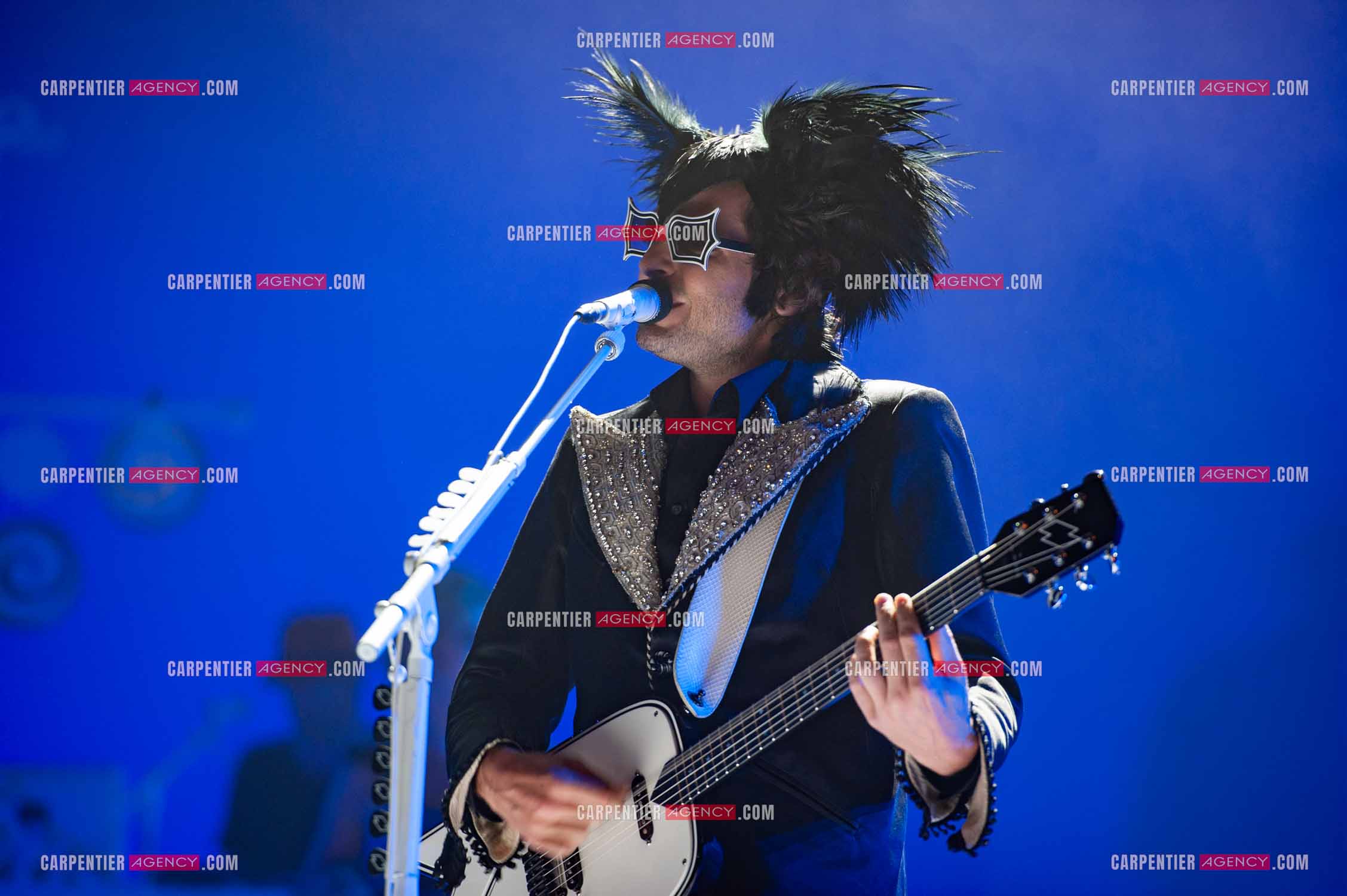 Le chanteur Matthieu Chedid dit “M“ en concert au Zénith de Paris en 2010.  ( Exclusif )