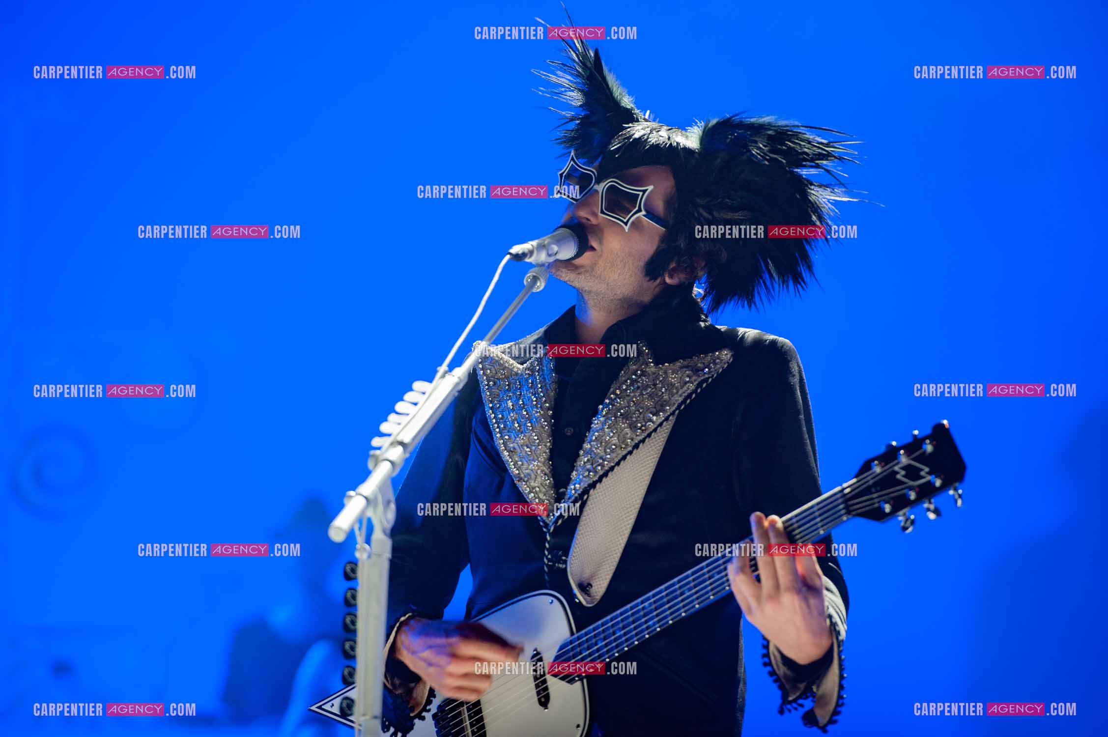 Le chanteur Matthieu Chedid dit “M“ en concert au Zénith de Paris en 2010.  ( Exclusif )