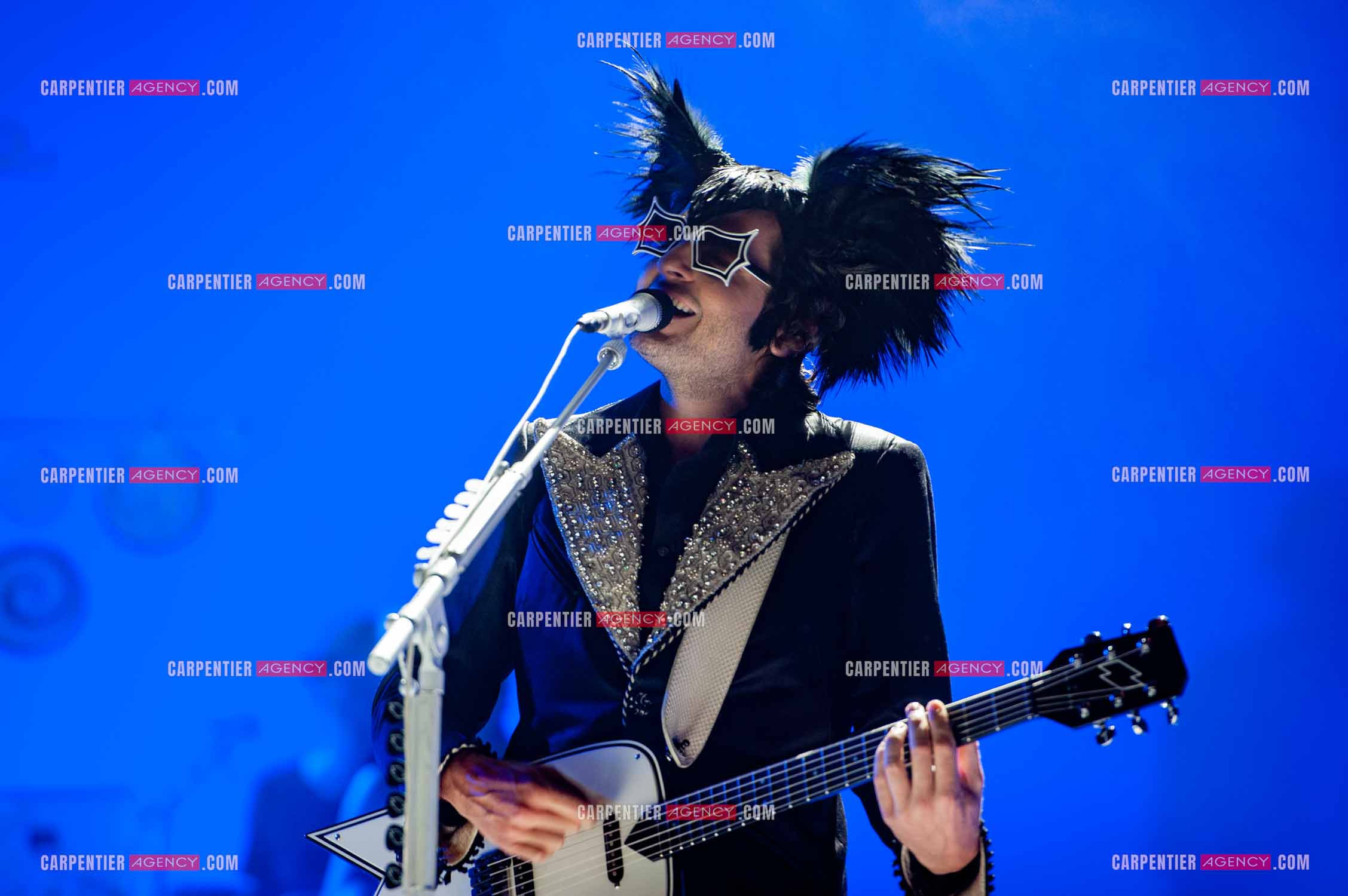 Le chanteur Matthieu Chedid dit “M“ en concert au Zénith de Paris en 2010.  ( Exclusif )