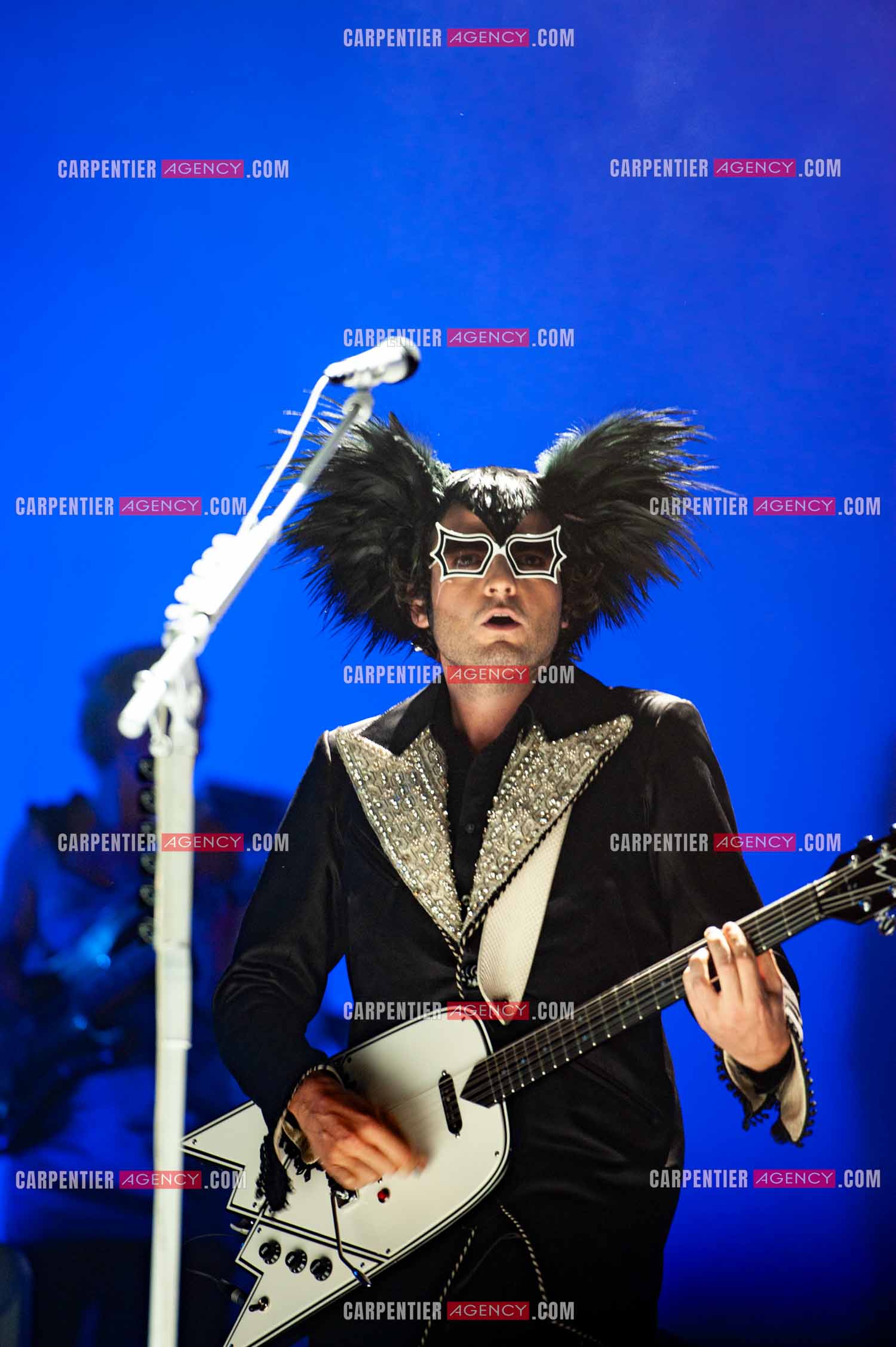 Le chanteur Matthieu Chedid dit “M“ en concert au Zénith de Paris en 2010.  ( Exclusif )