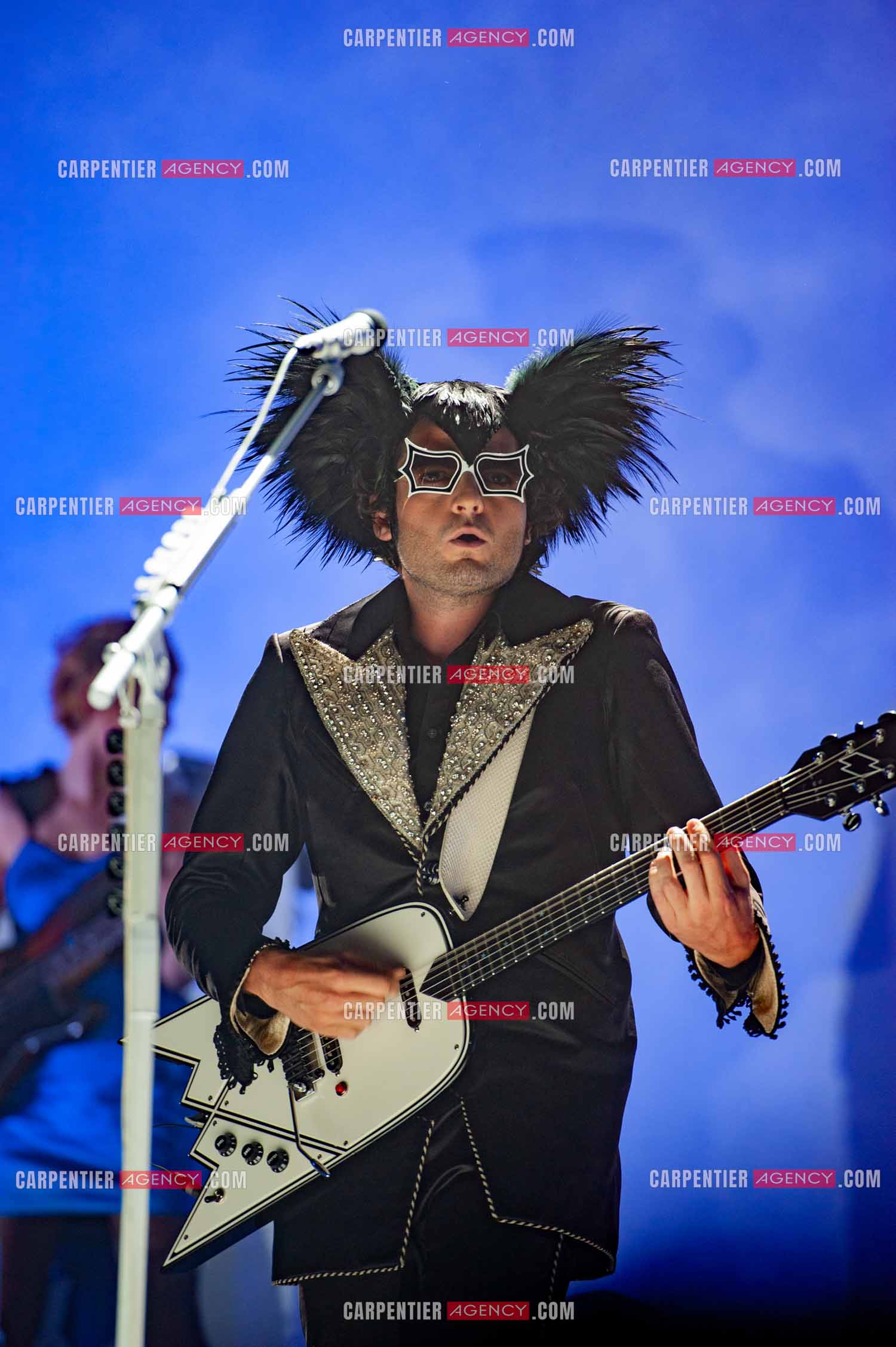 Le chanteur Matthieu Chedid dit “M“ en concert au Zénith de Paris en 2010.  ( Exclusif )